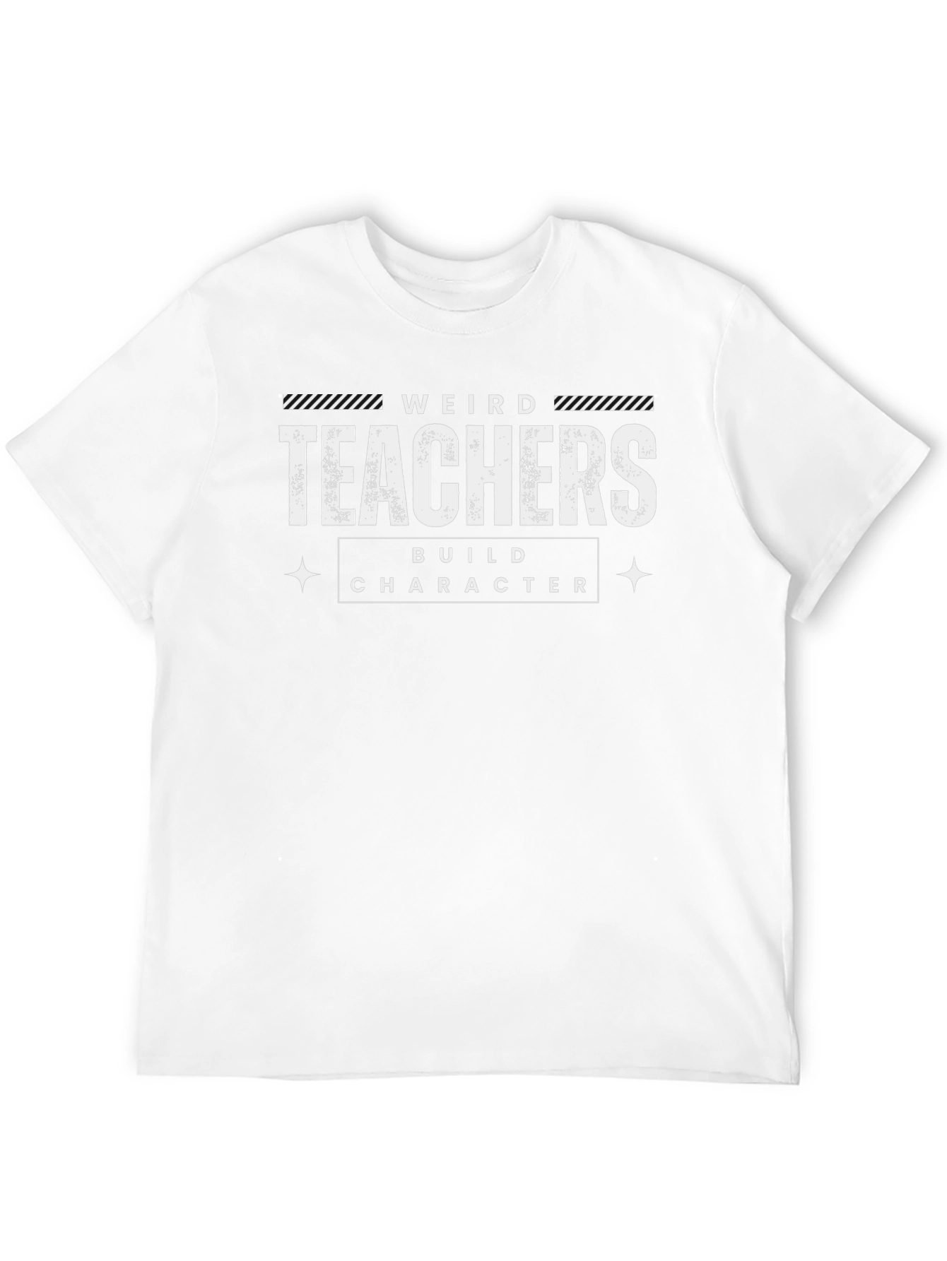 Black Weird Teachers Build Character Graphic Tee view 12