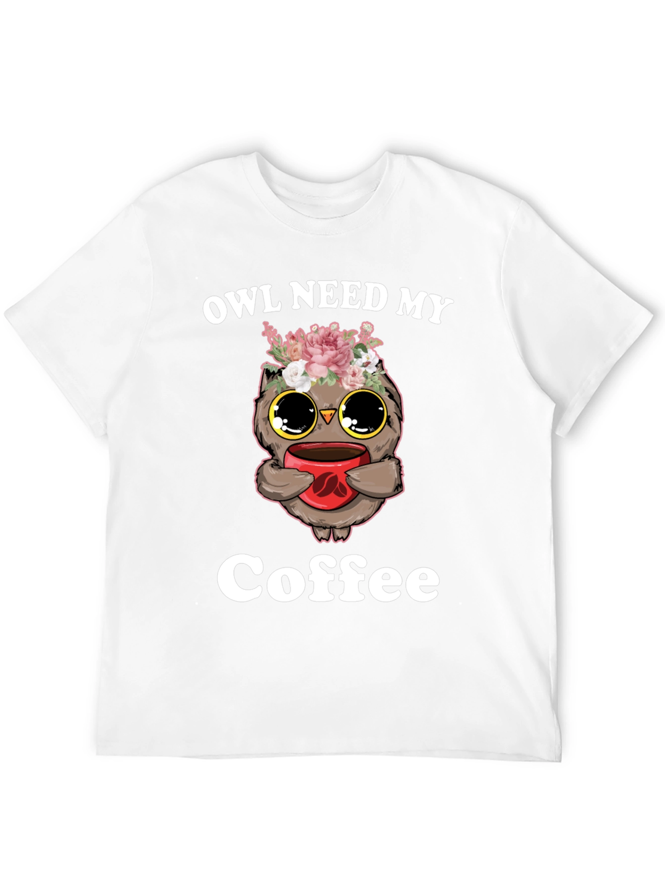 Black Owl Need My Coffee T-Shirt view 12
