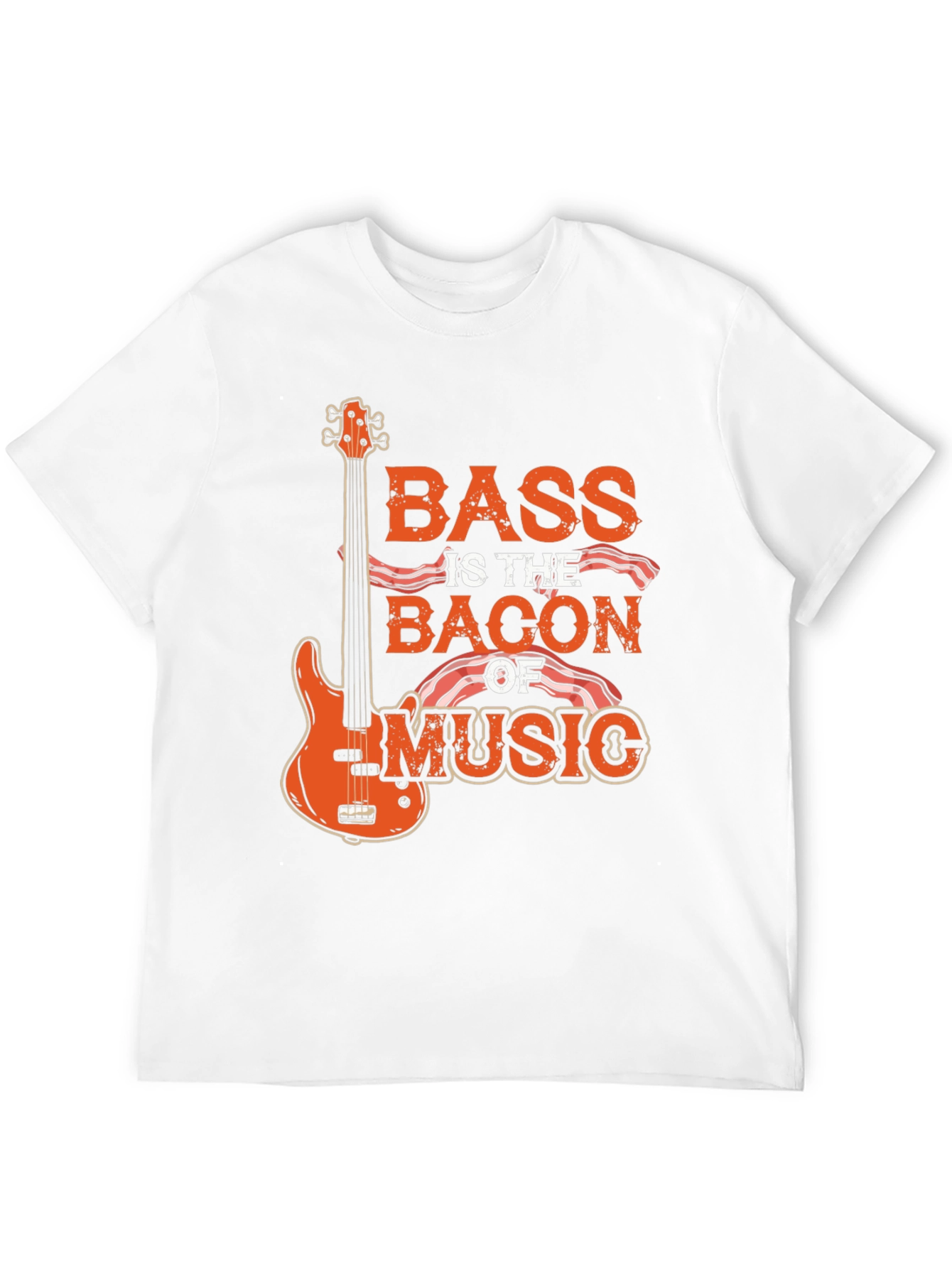 Black Bass is the Bacon of Music T-Shirt - Novelty Tee view 12