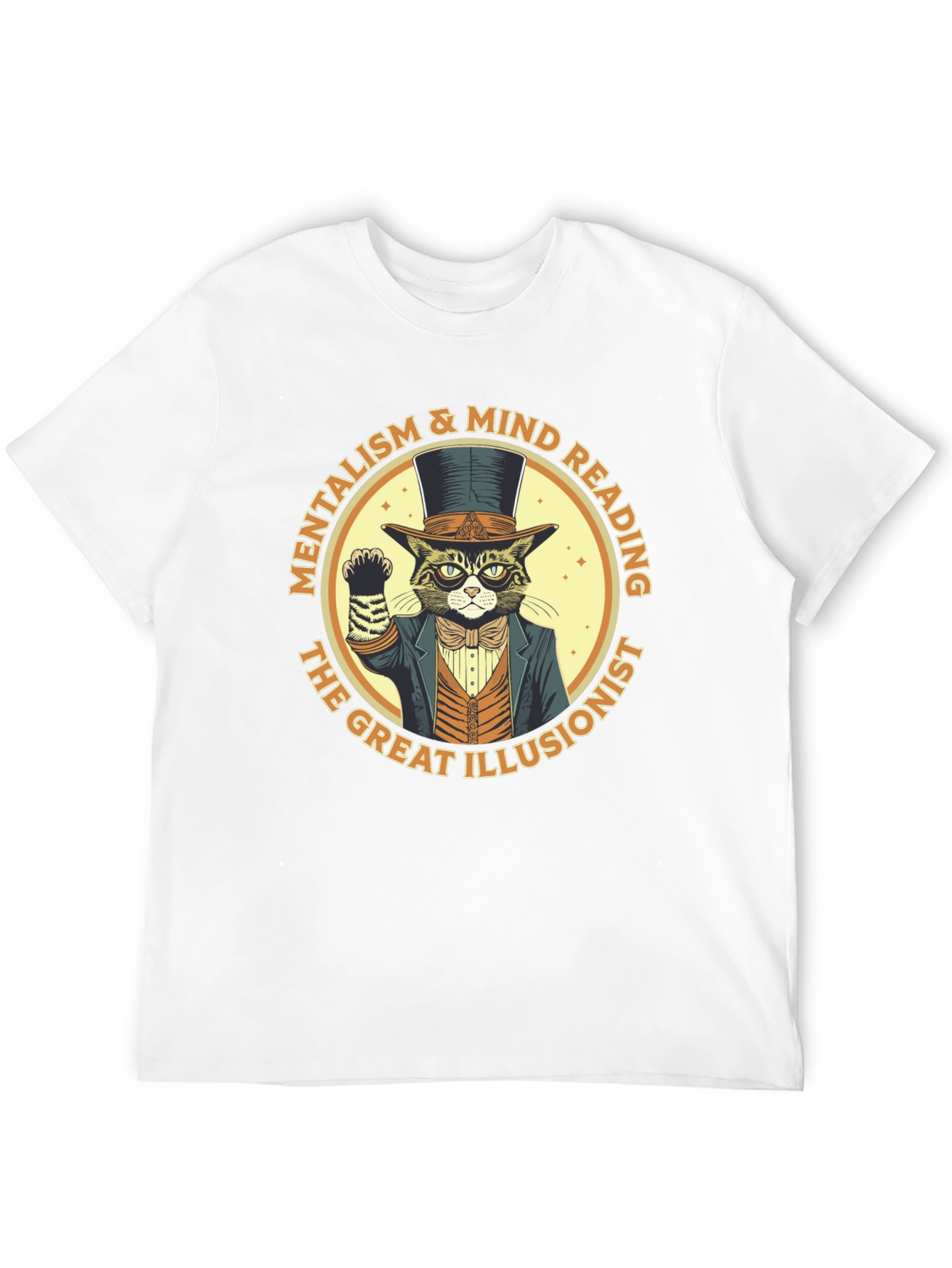Black Mentalism & Mind Reading Cat T-Shirt view 12