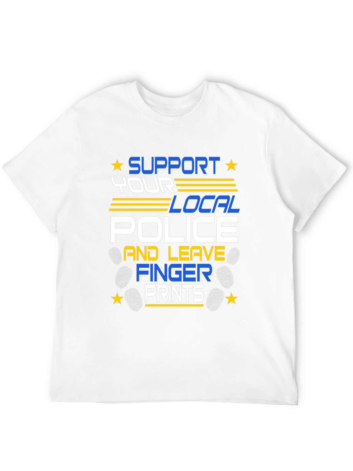 Black Support Local Police Graphic T-Shirt view 12