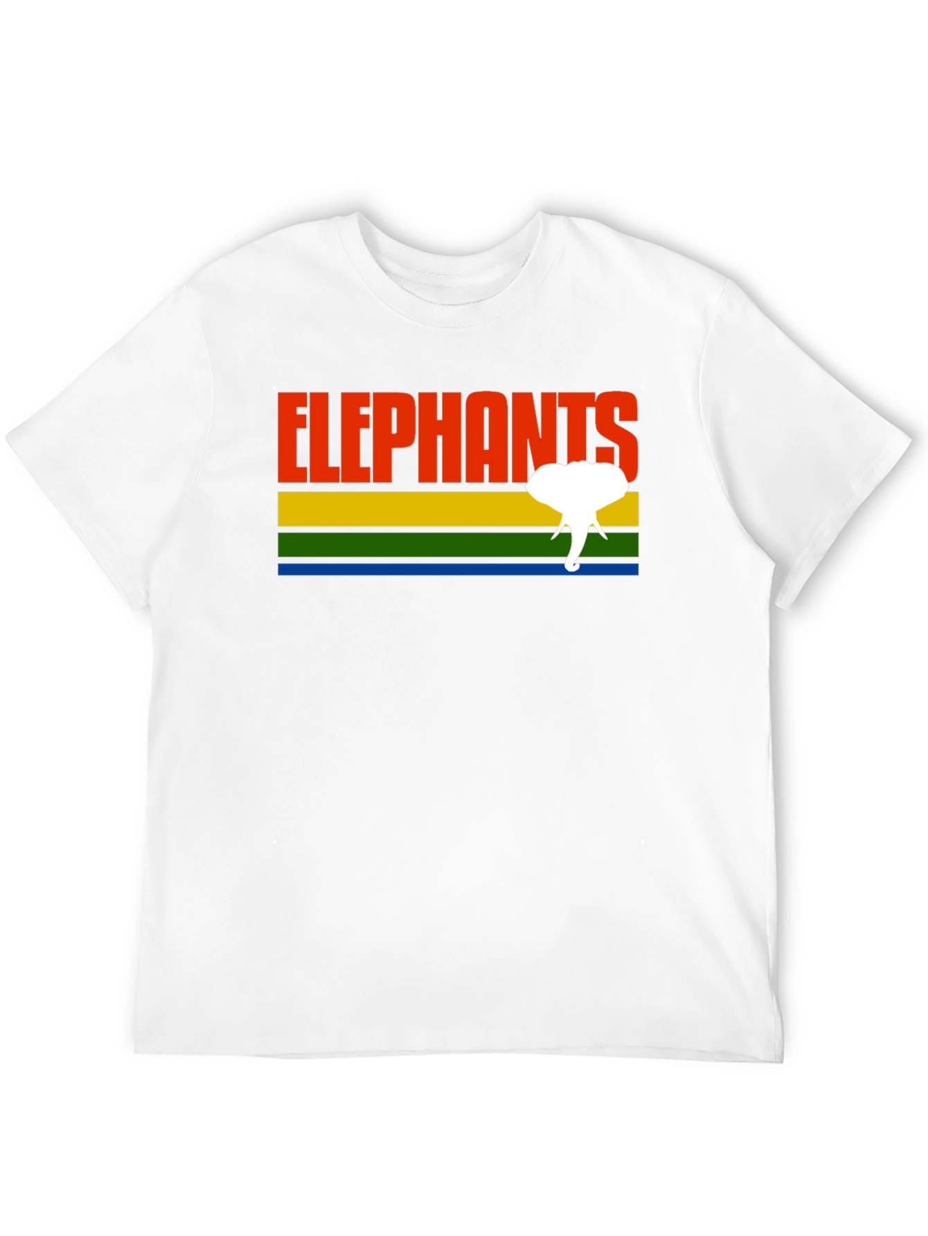 Black Retro Elephants Graphic T-Shirt - Unique Design! view 12