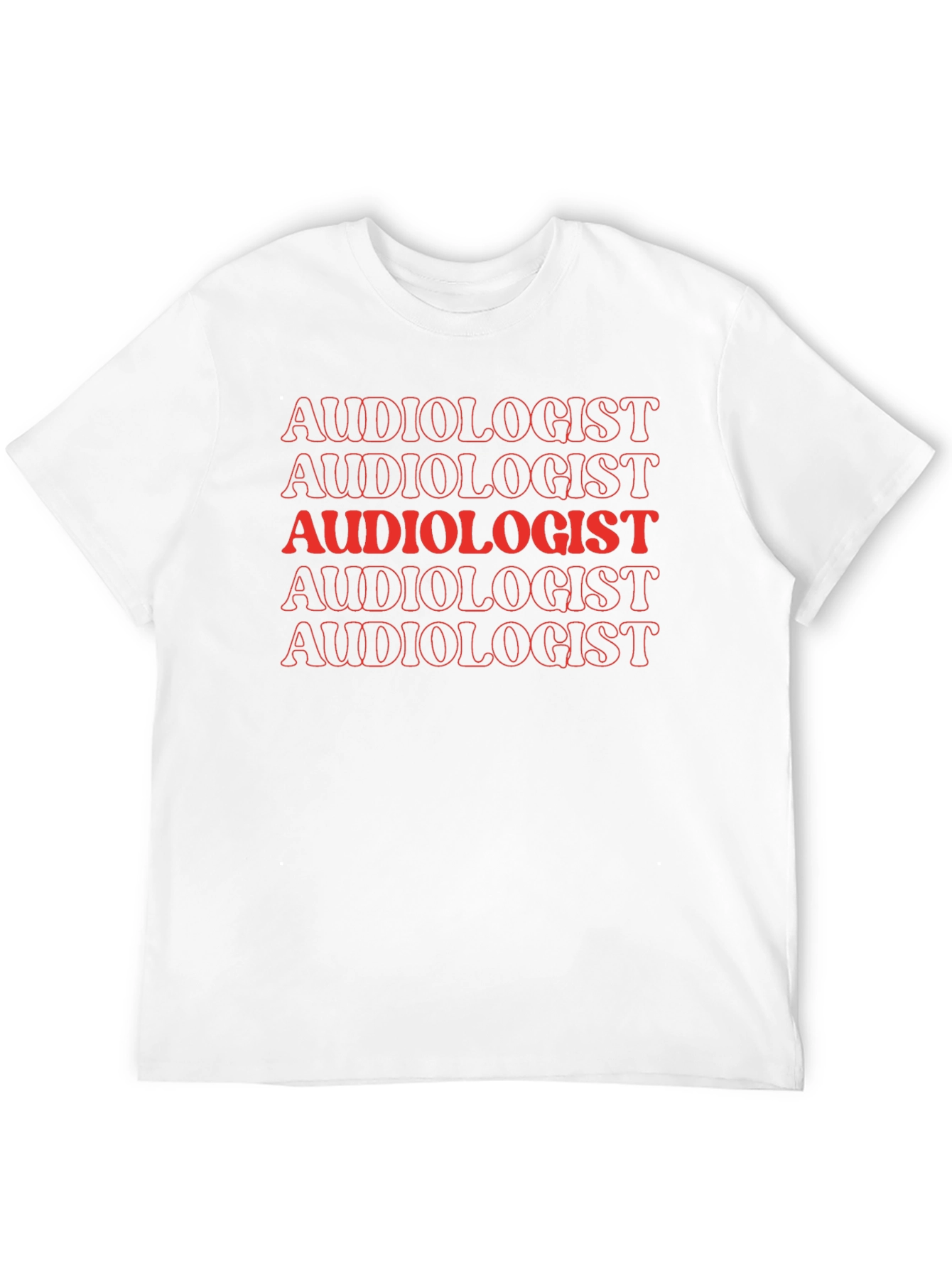 Black Audiologist Tee - Retro Text Design view 12