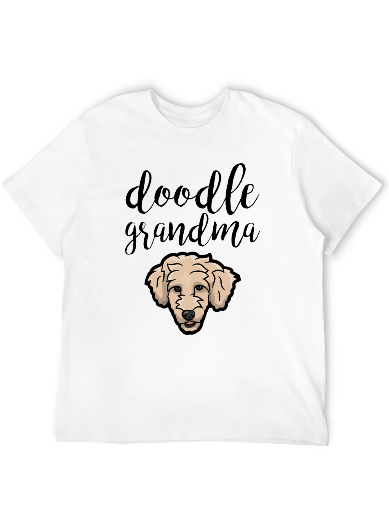 Black Doodle Grandma Dog T-Shirt view 12