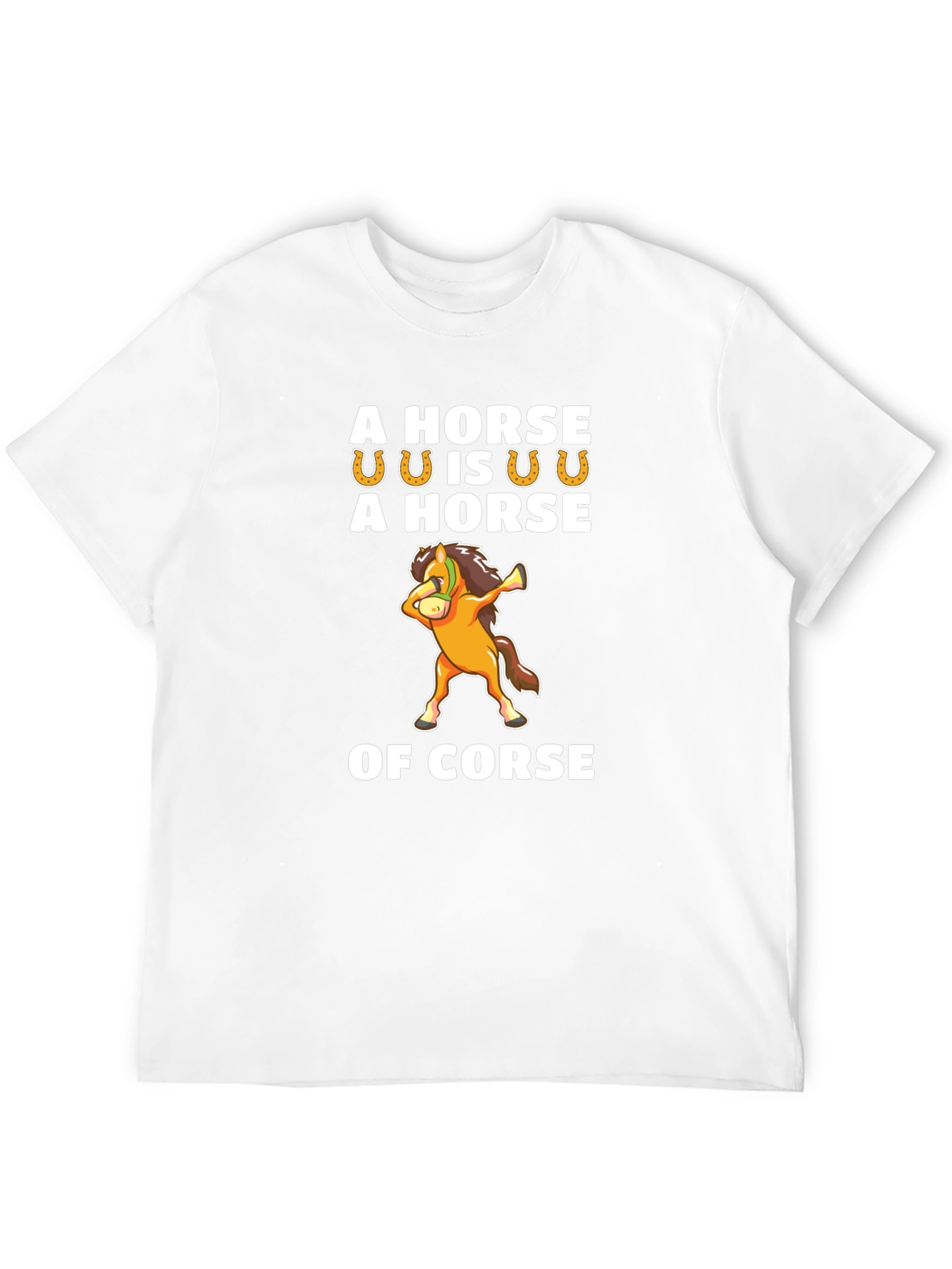 Black Funny Horse Pun T-Shirt - 'Of Corse' Humor Tee view 12