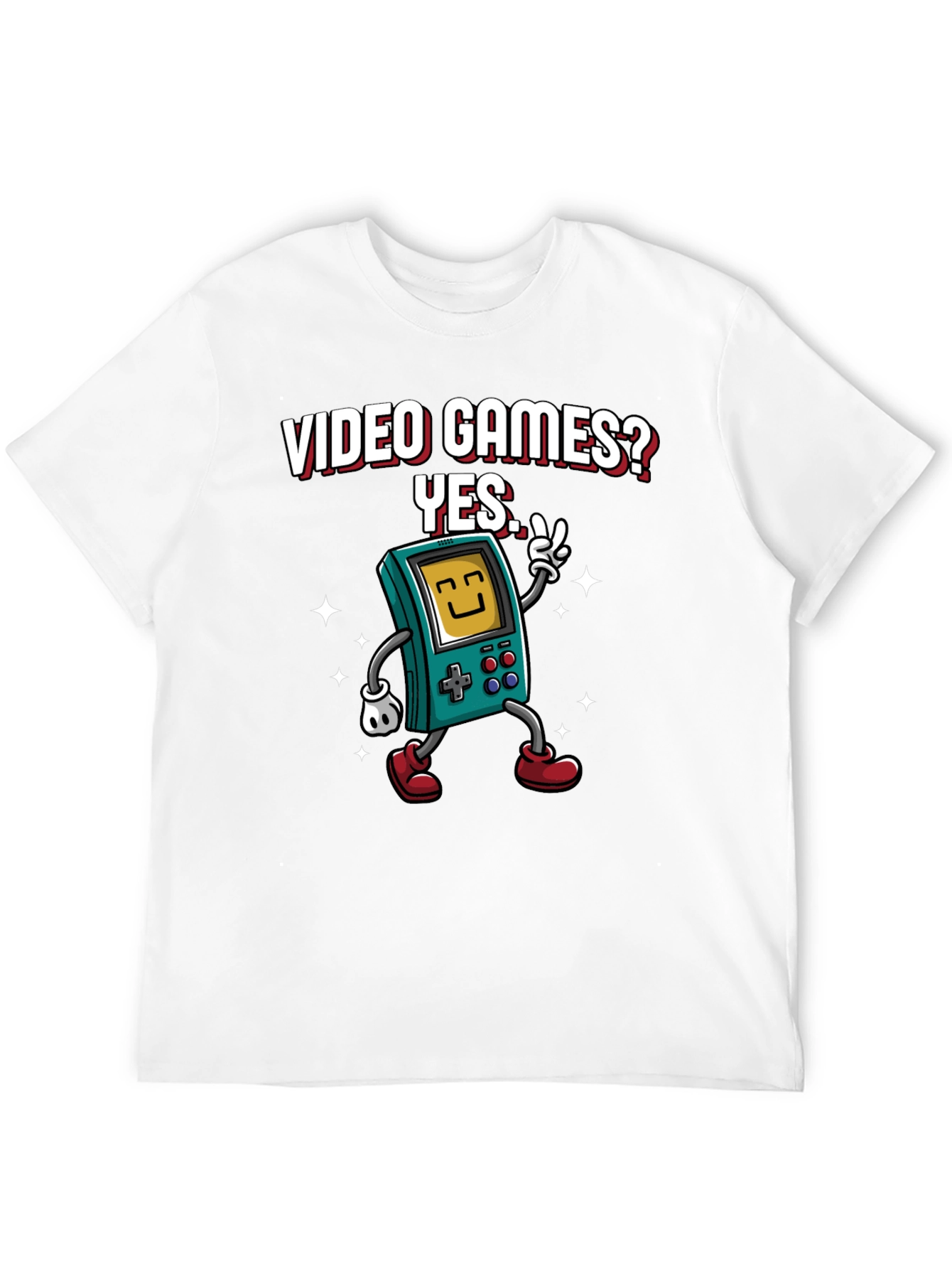 Black Video Games Yes T-Shirt view 12