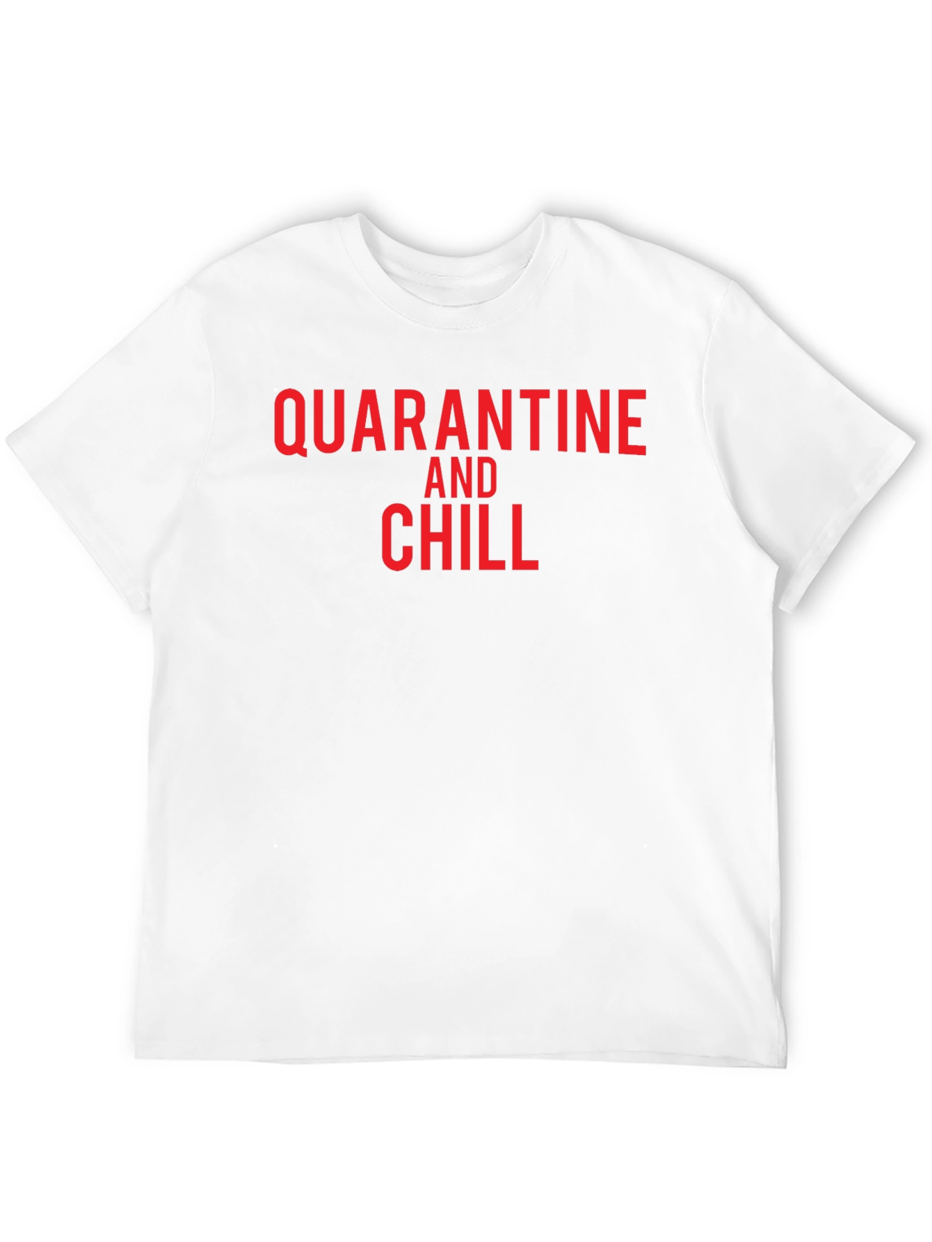 Black Quarantine and Chill Black T-Shirt view 12