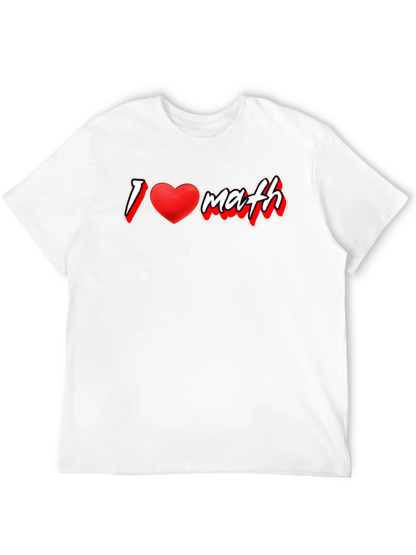 Black I Heart Math Graphic T-Shirt view 12
