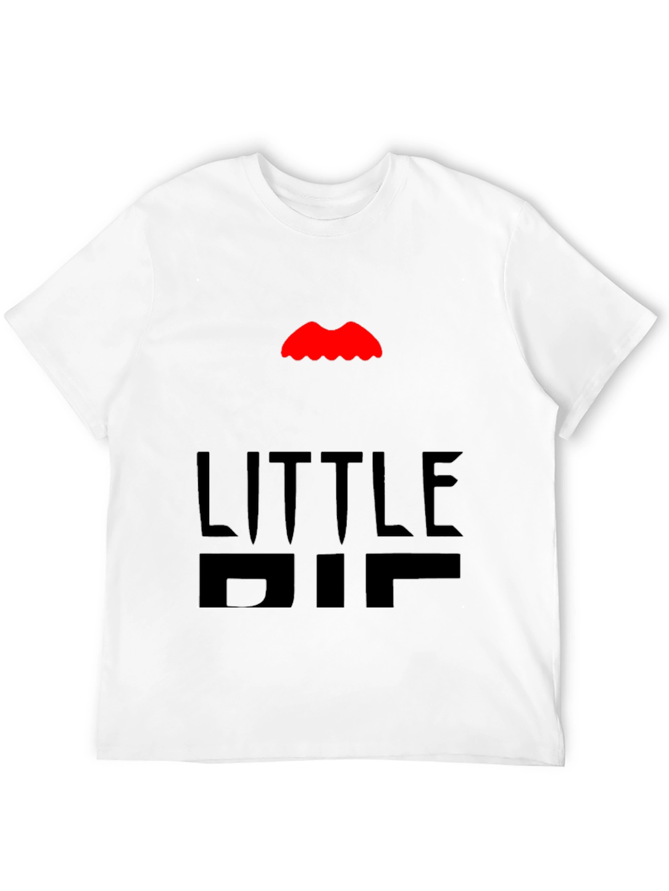 Black Little Big Tee - Funny Graphic T-Shirt view 12