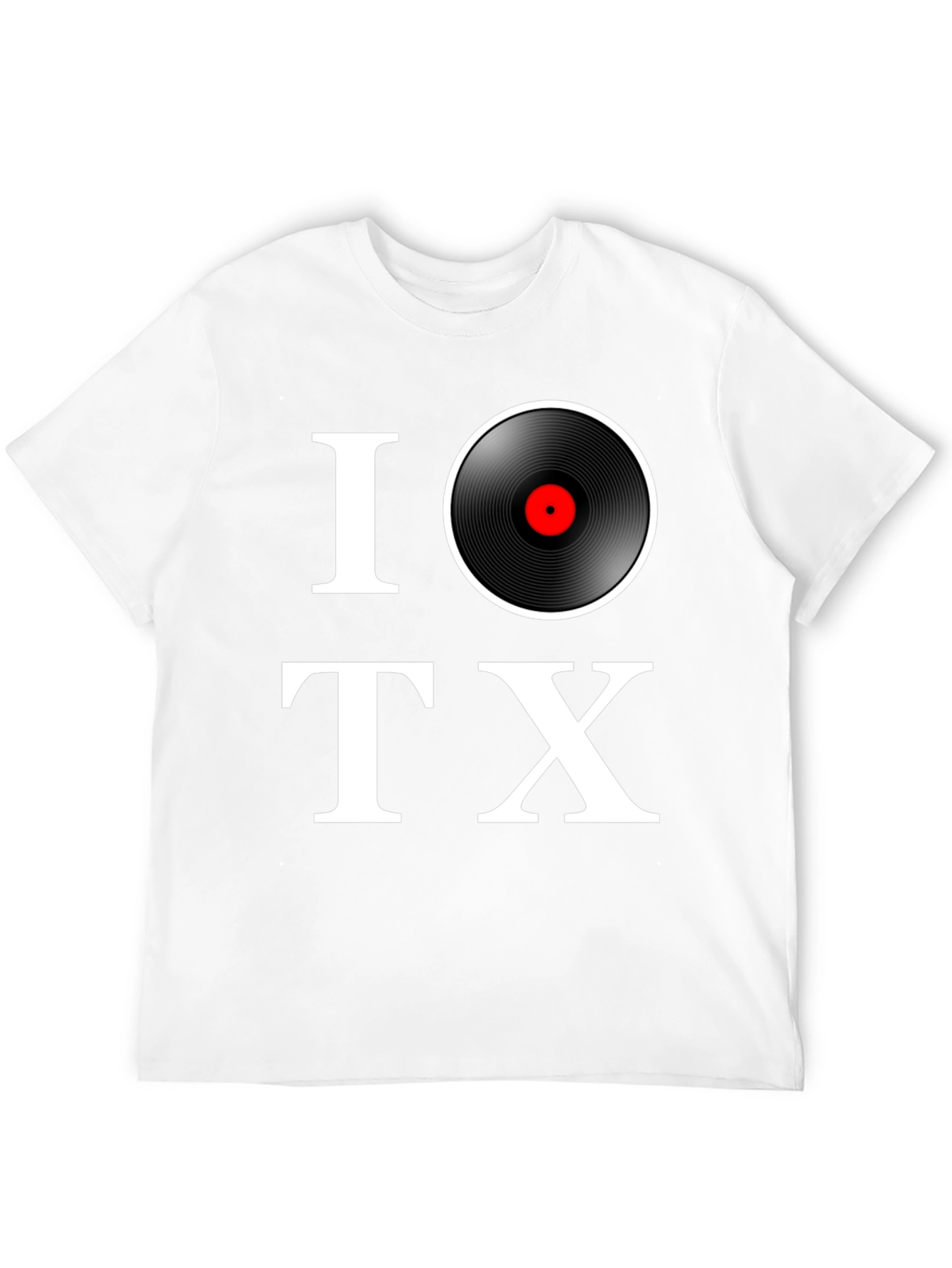 Black I Love Vinyl TX Black Graphic Tee view 12
