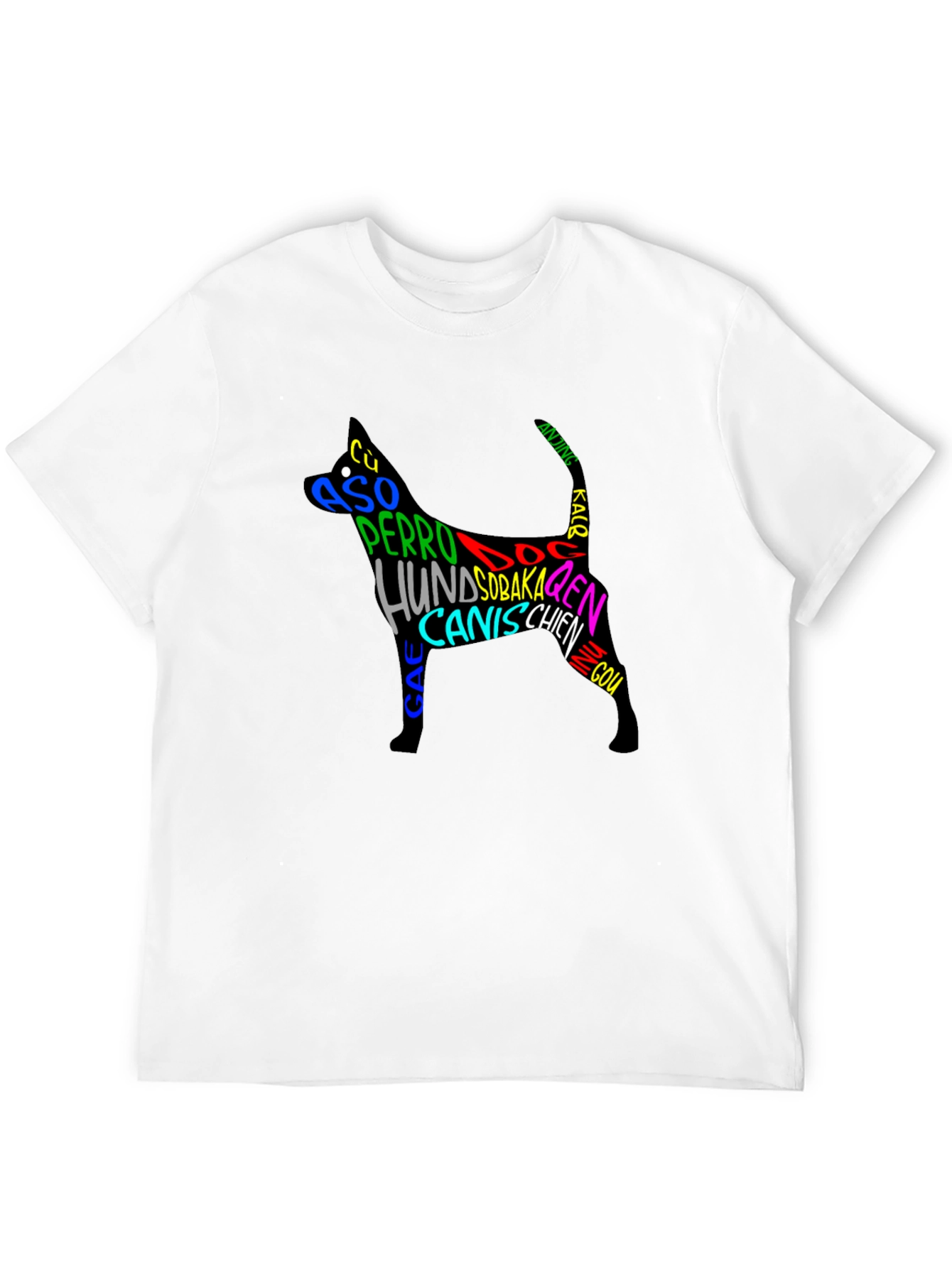 Black Dog Breeds Black T-Shirt view 12