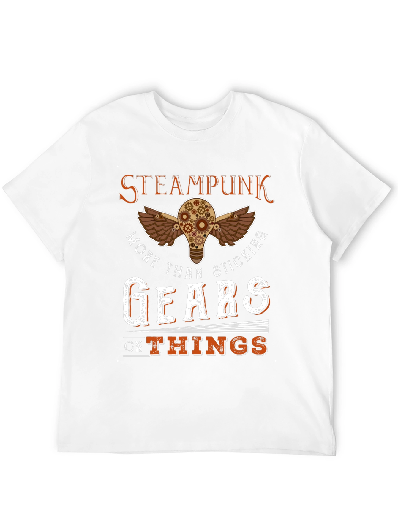 Black Steampunk Gears T-Shirt view 12