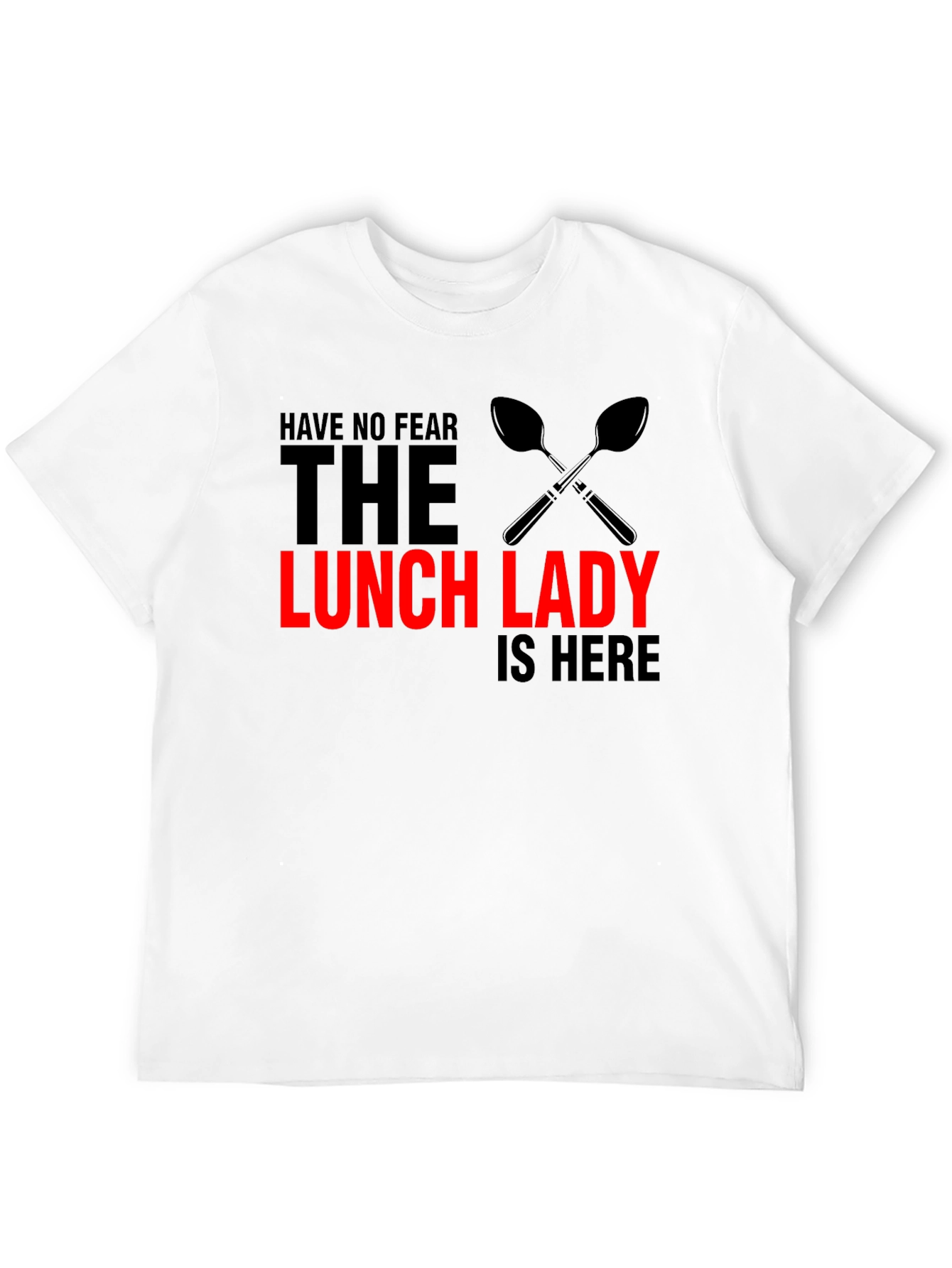 Black Lunch Lady T-Shirt - Funny Kitchen Staff Apparel view 12