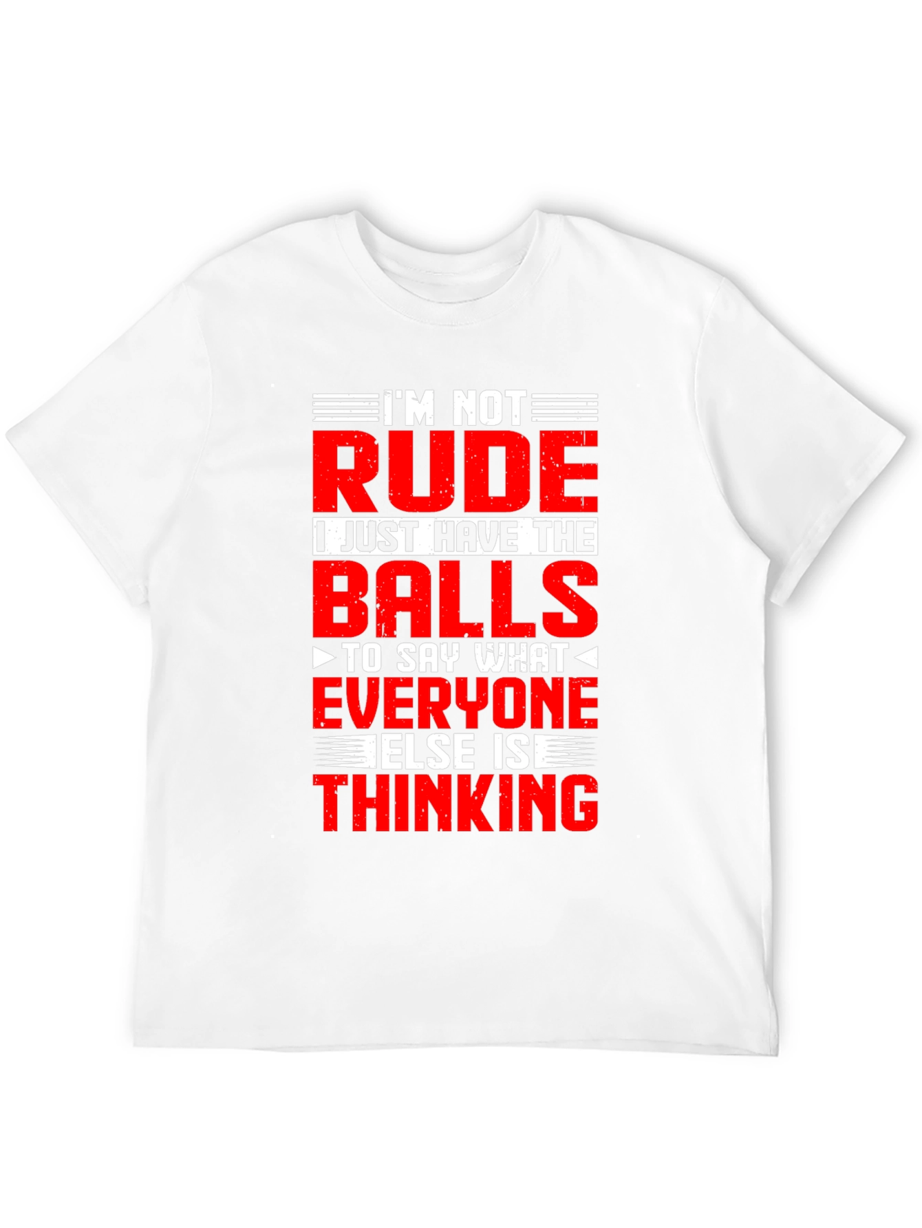 Black Funny Graphic T-Shirt: I'm Not Rude, Just Honest view 12