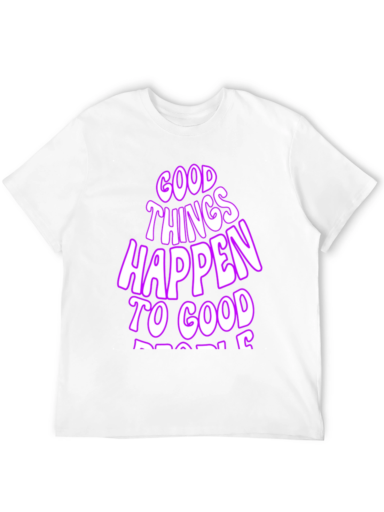 Black Good Things Happen T-Shirt - Black Casual Tee view 12