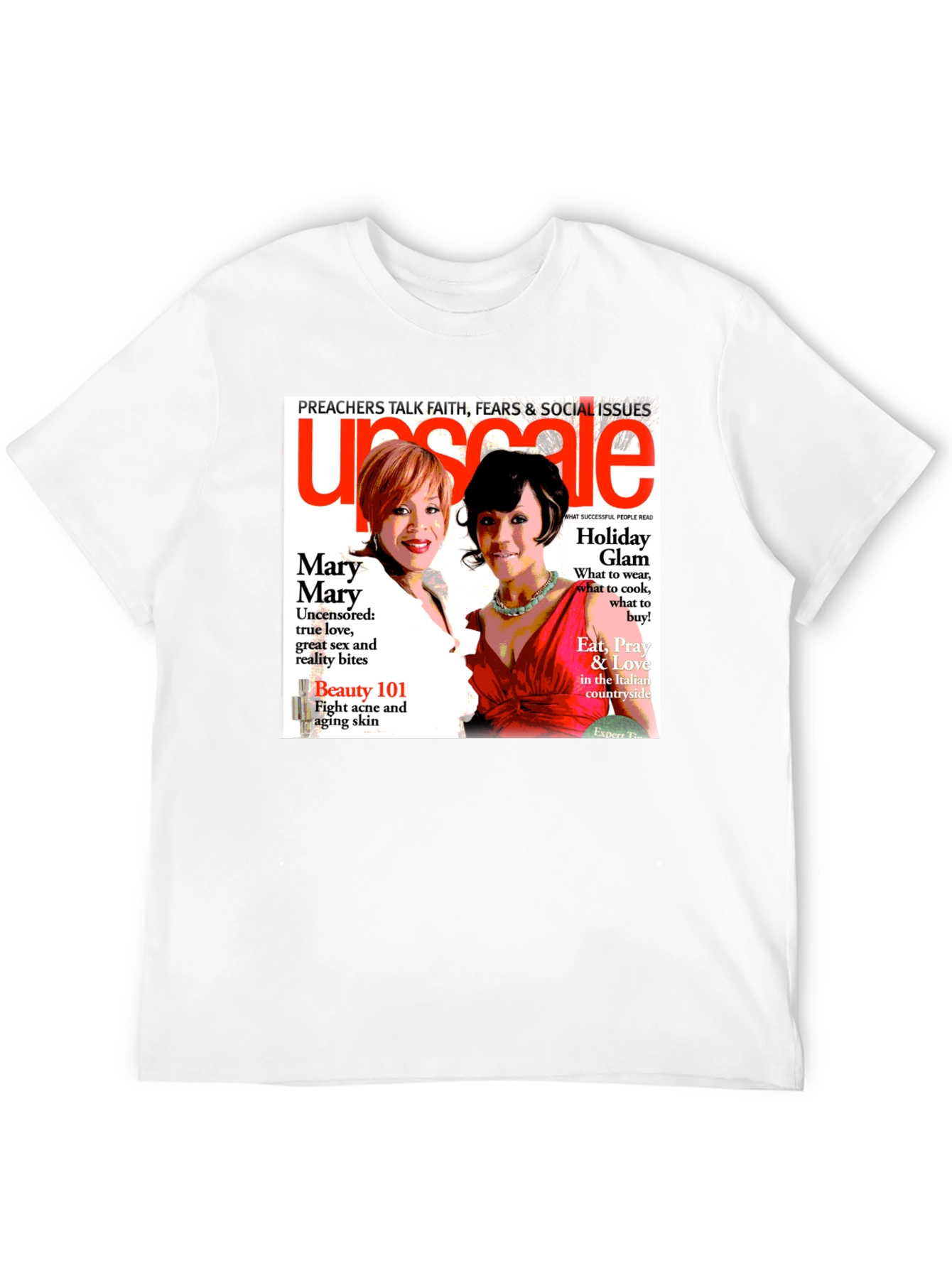 Black Upscale Magazine Graphic T-Shirt view 12