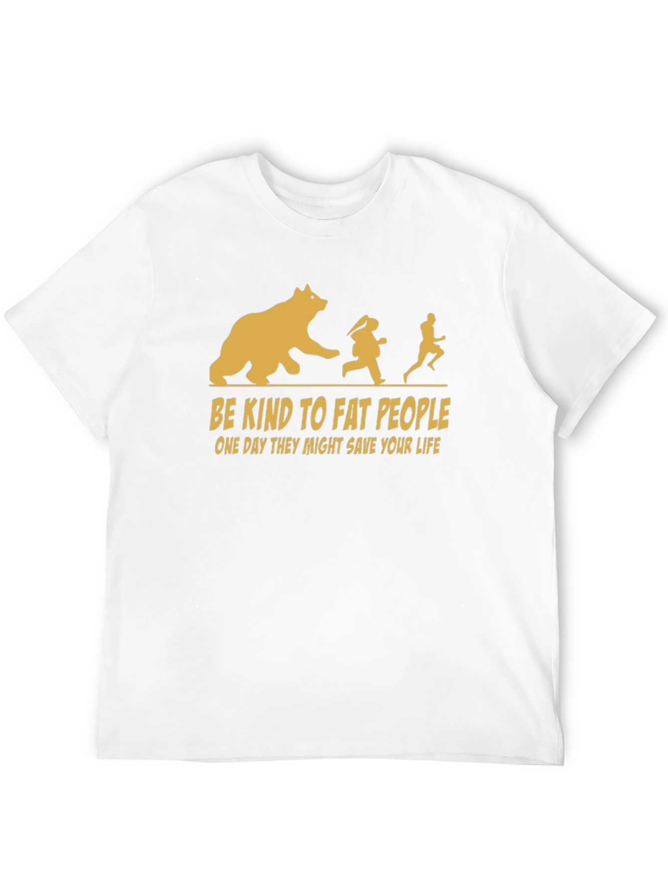 Black Be Kind To Fat People T-Shirt view 12