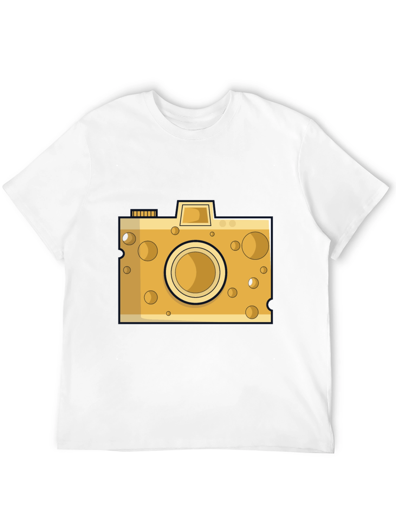 Black Cheese Camera Graphic Tee - Black Cotton view 12