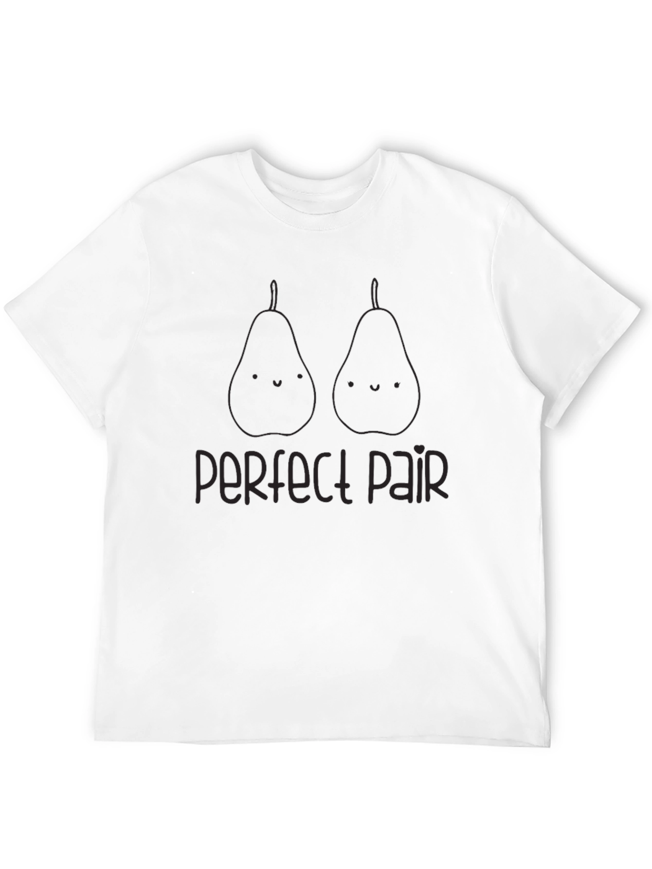 Black Perfect Pair Graphic Tee - Unisex Black T-Shirt view 12