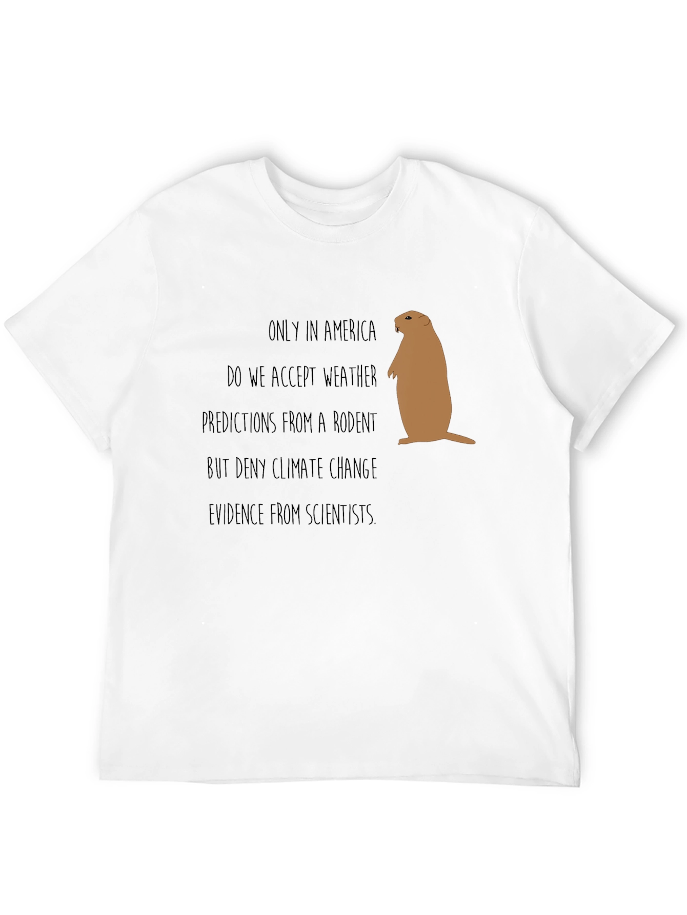 Black Funny Climate Change Rodent Graphic Tee view 12