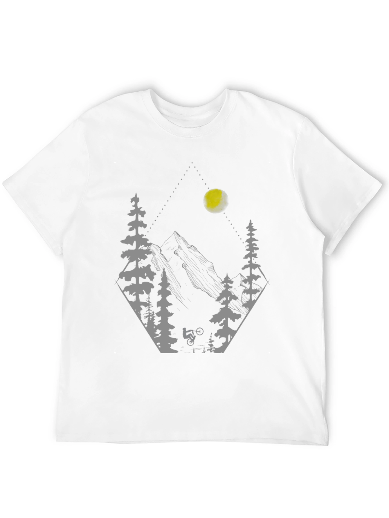 Black Mountain Biker Graphic T-Shirt - Adventure Ready view 12