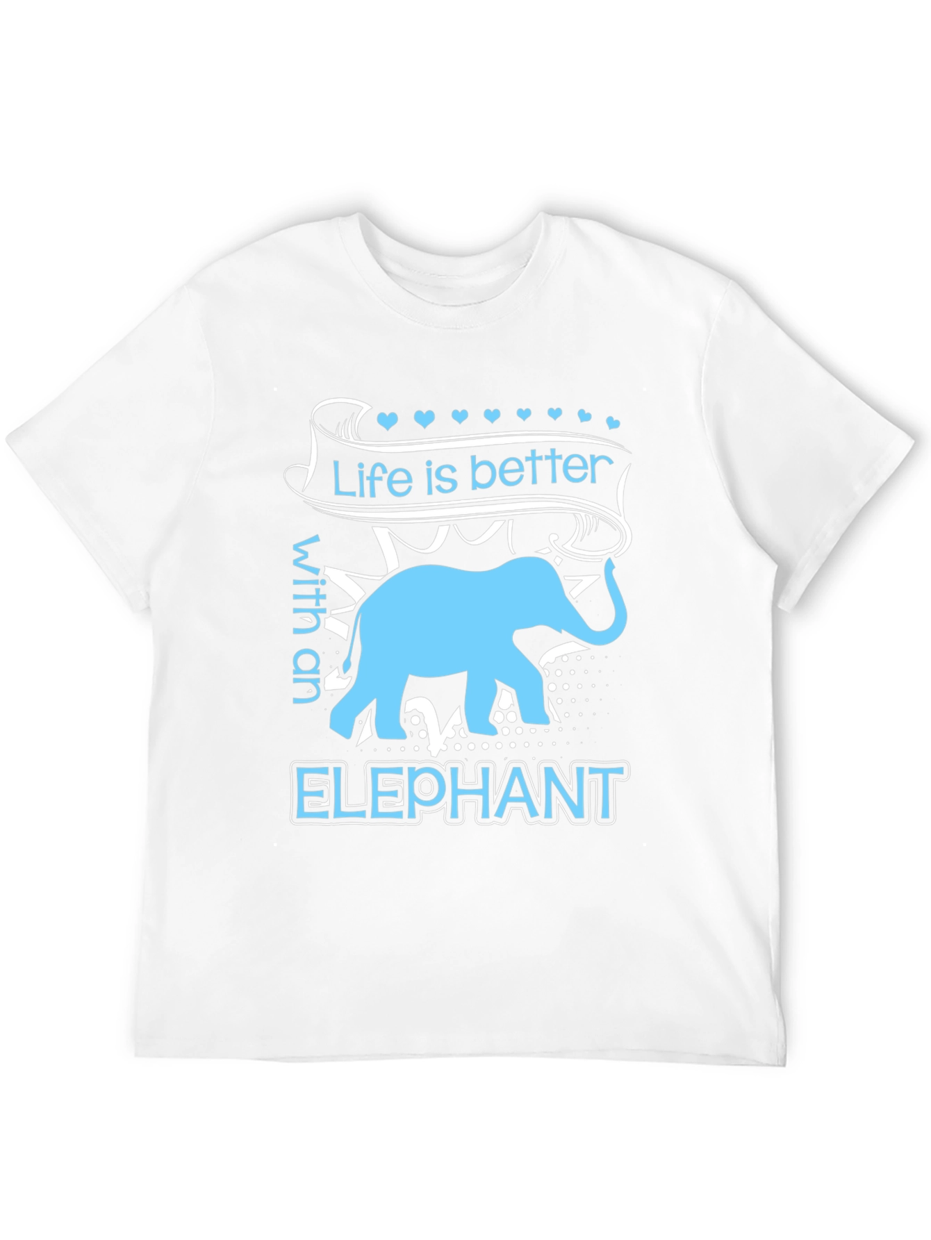 Black Elephant Lover T-Shirt - Life is Better Tee view 12
