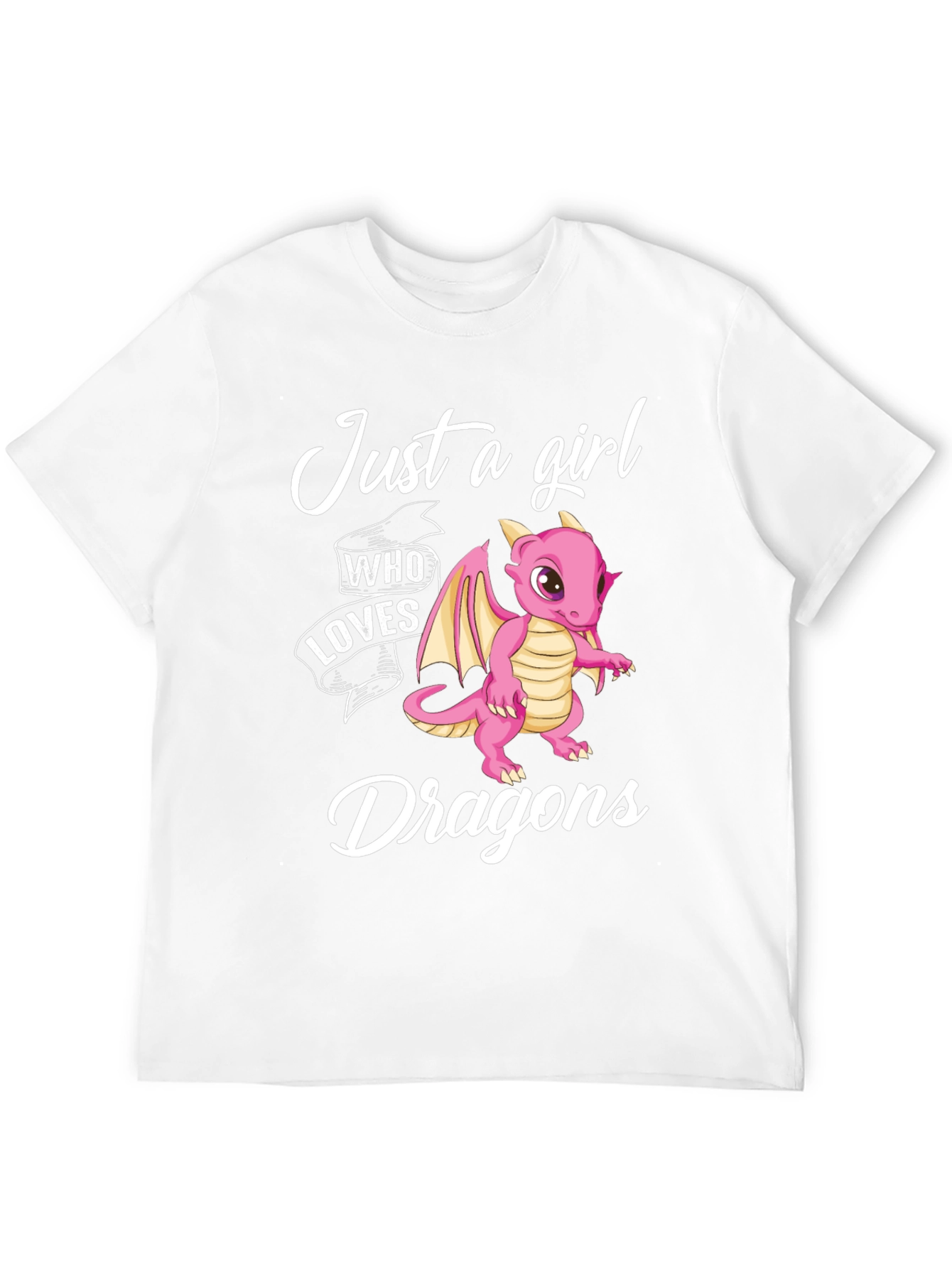 Black Just a Girl Who Loves Dragons T-Shirt view 12