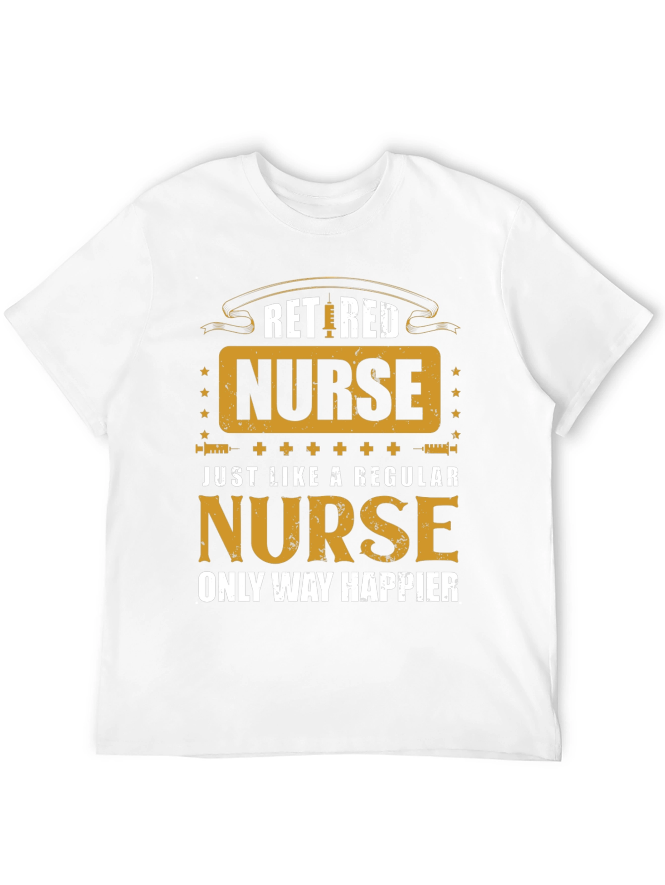 Black Retired Nurse Graphic T-Shirt view 12