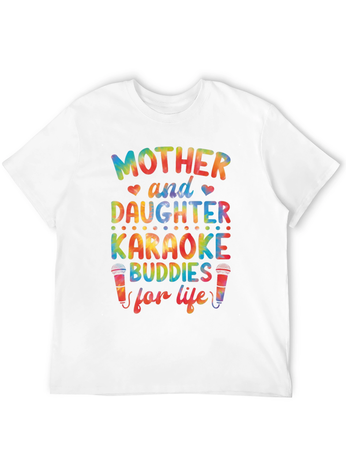Black Mother & Daughter Karaoke Buddies T-Shirt view 12