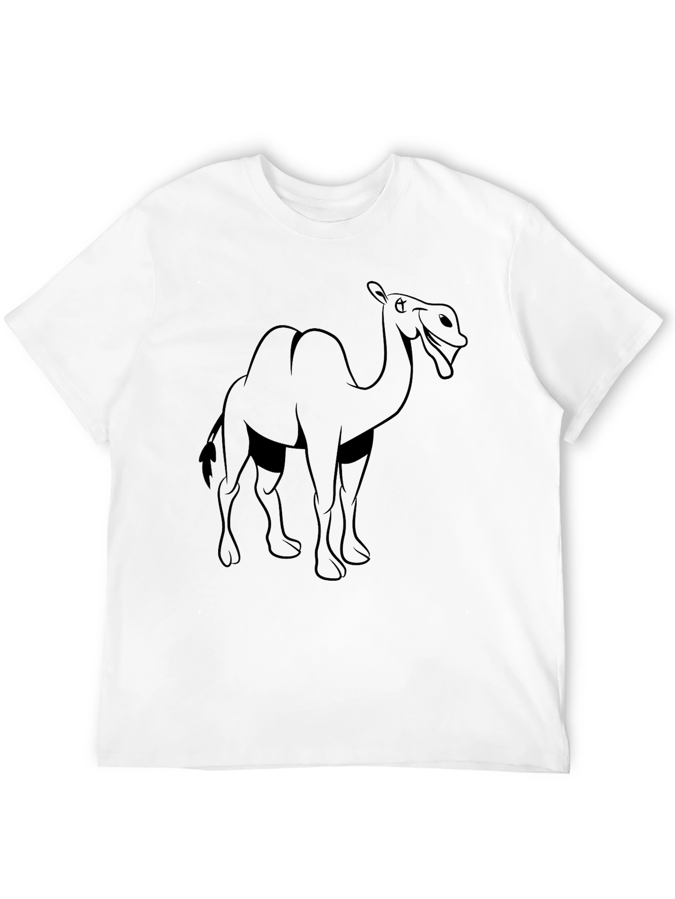 Black Camel Graphic T-Shirt - Black Cotton Tee view 12