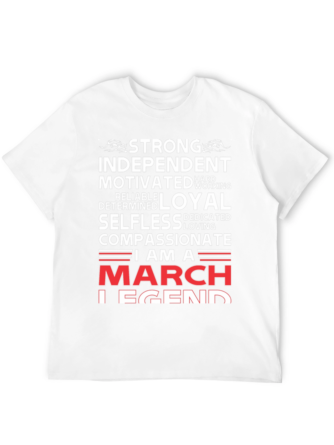Black March Legend Graphic T-Shirt - Strong, Loyal, Compassionate view 12
