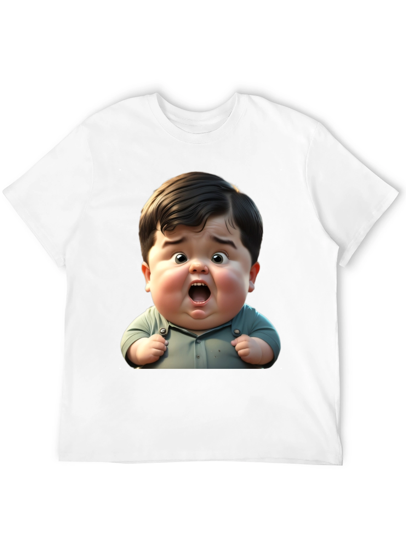 Black Funny Baby Graphic Black T-Shirt view 12
