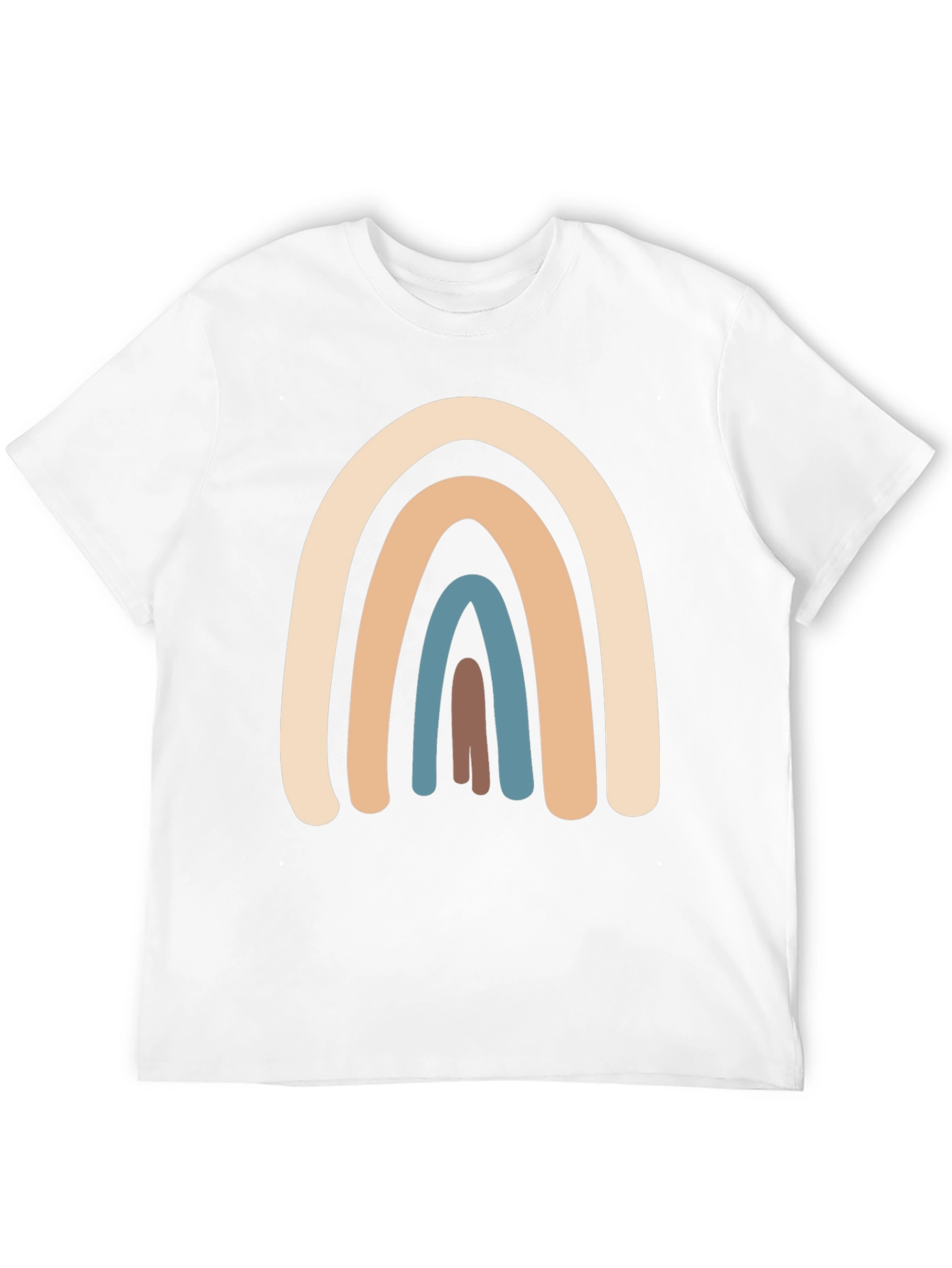 Black Neutral Rainbow Graphic T-Shirt - Casual Style view 12