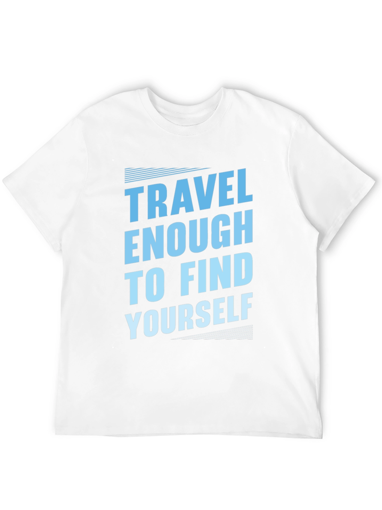 Black Travel to Find Yourself T-Shirt - Black view 12