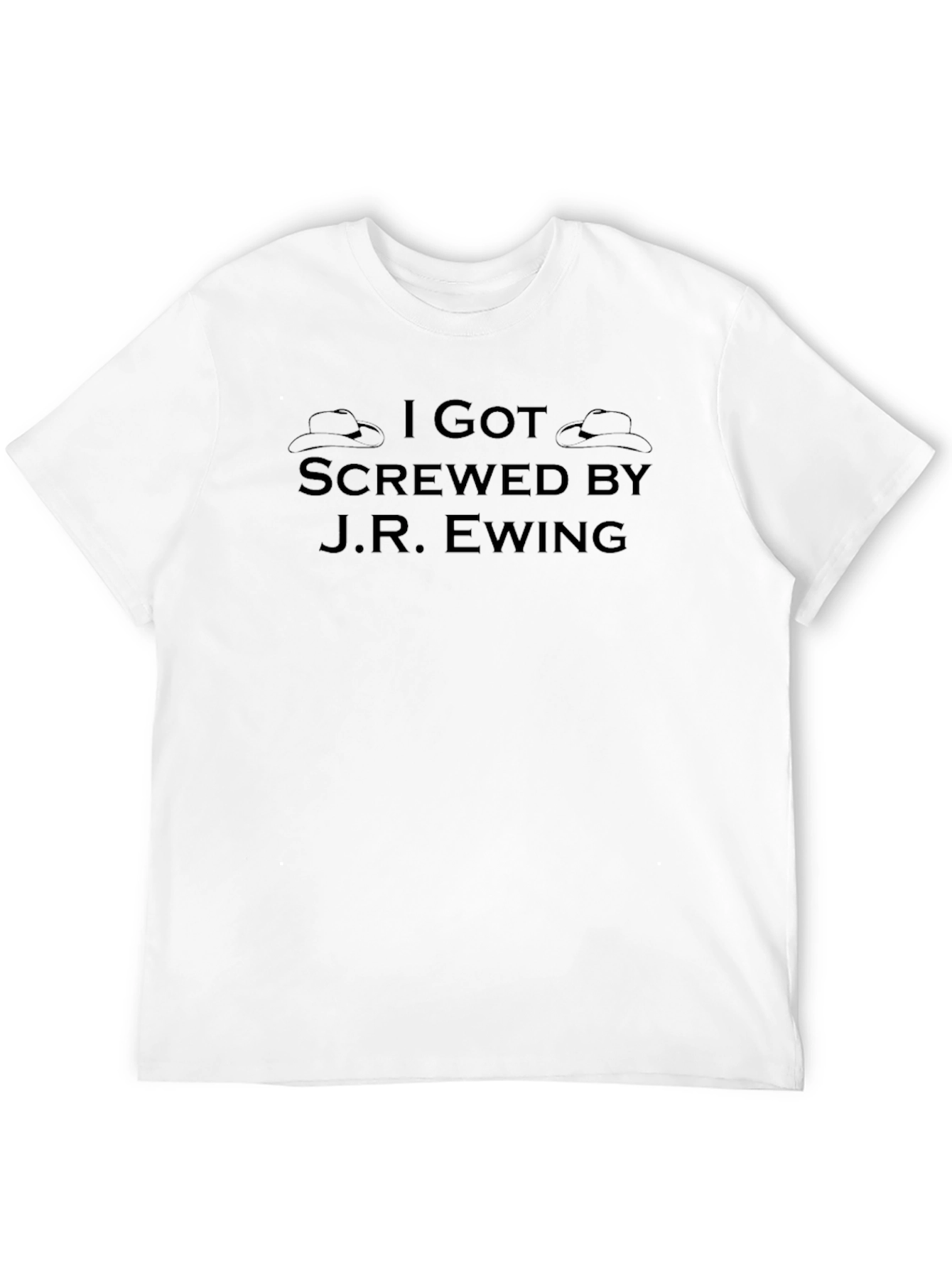 Black I Got Screwed by J.R. Ewing T-Shirt view 12
