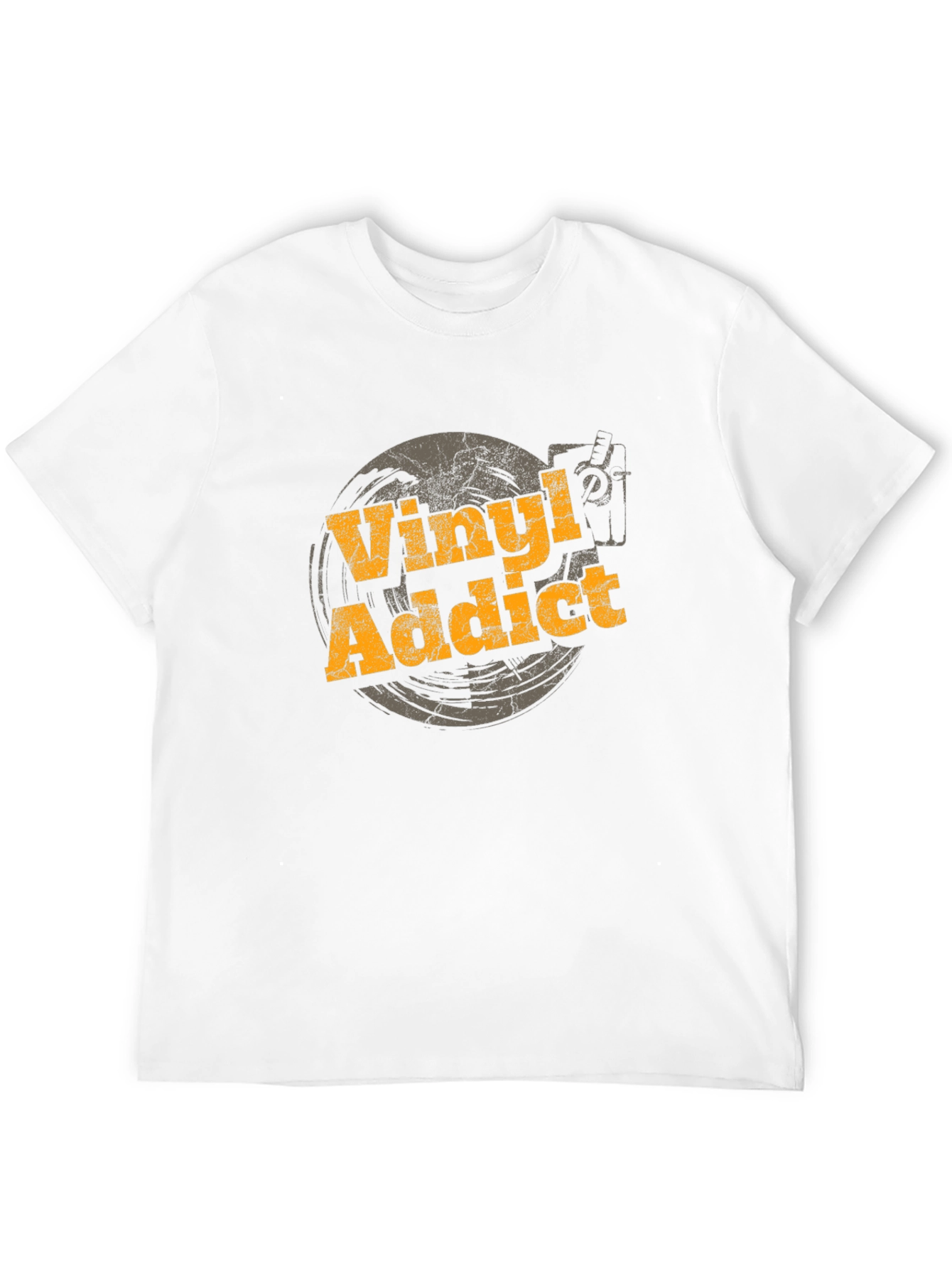 Black Vinyl Addict Black T-Shirt view 12