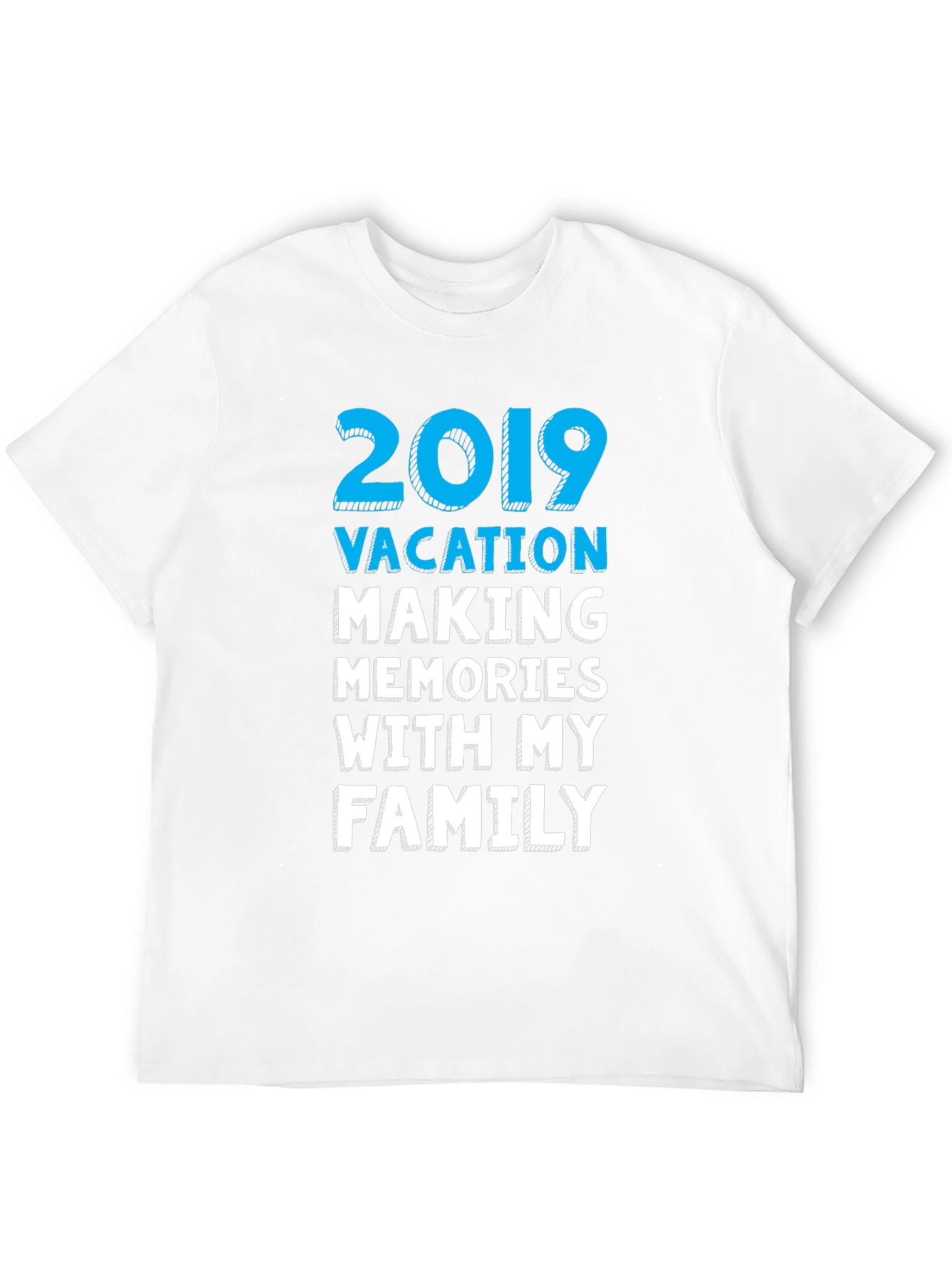 Black 2019 Vacation Family Memories T-Shirt view 12