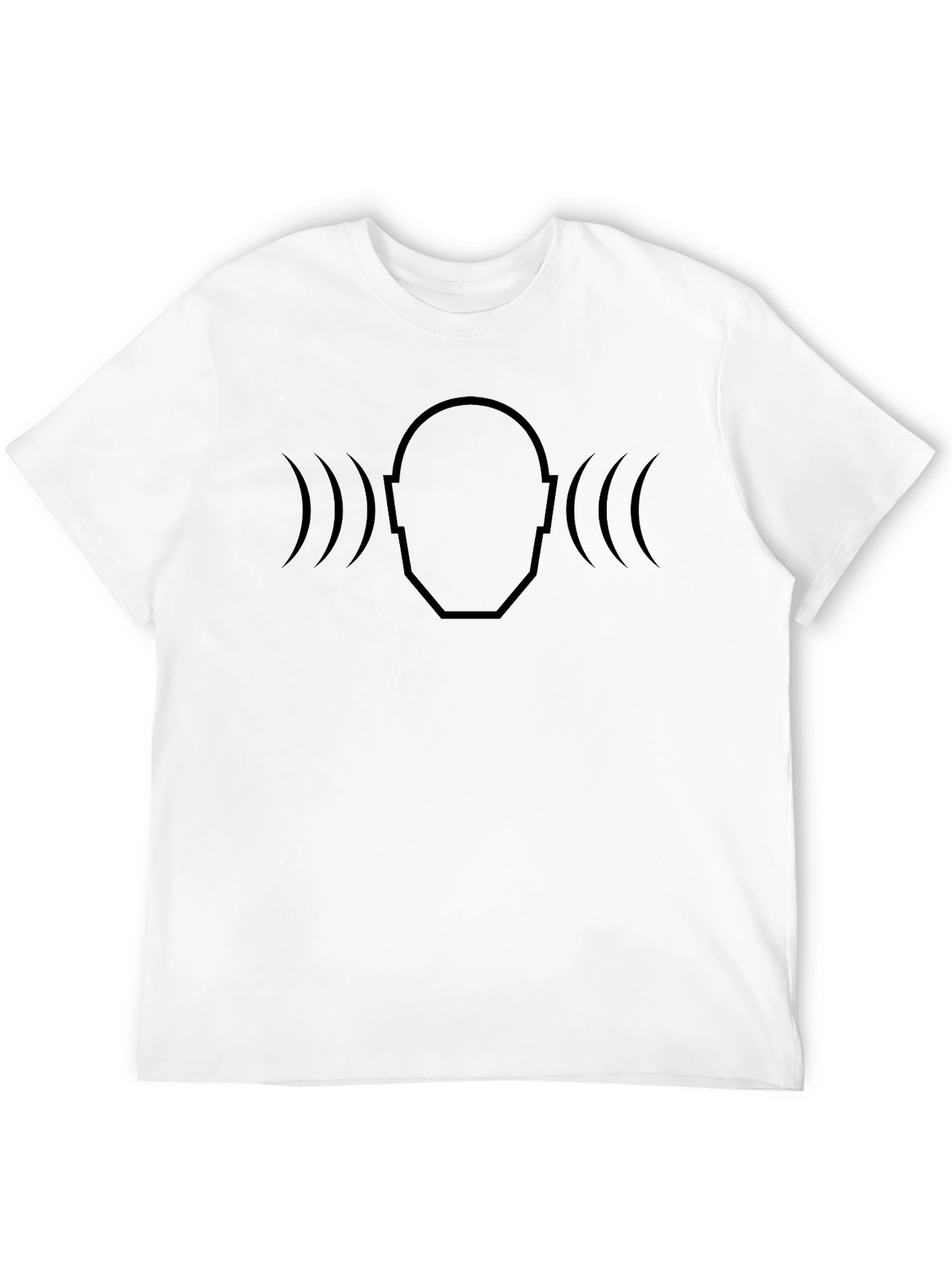 Soundwave Head T-Shirt - Modern Minimalist Design - 12