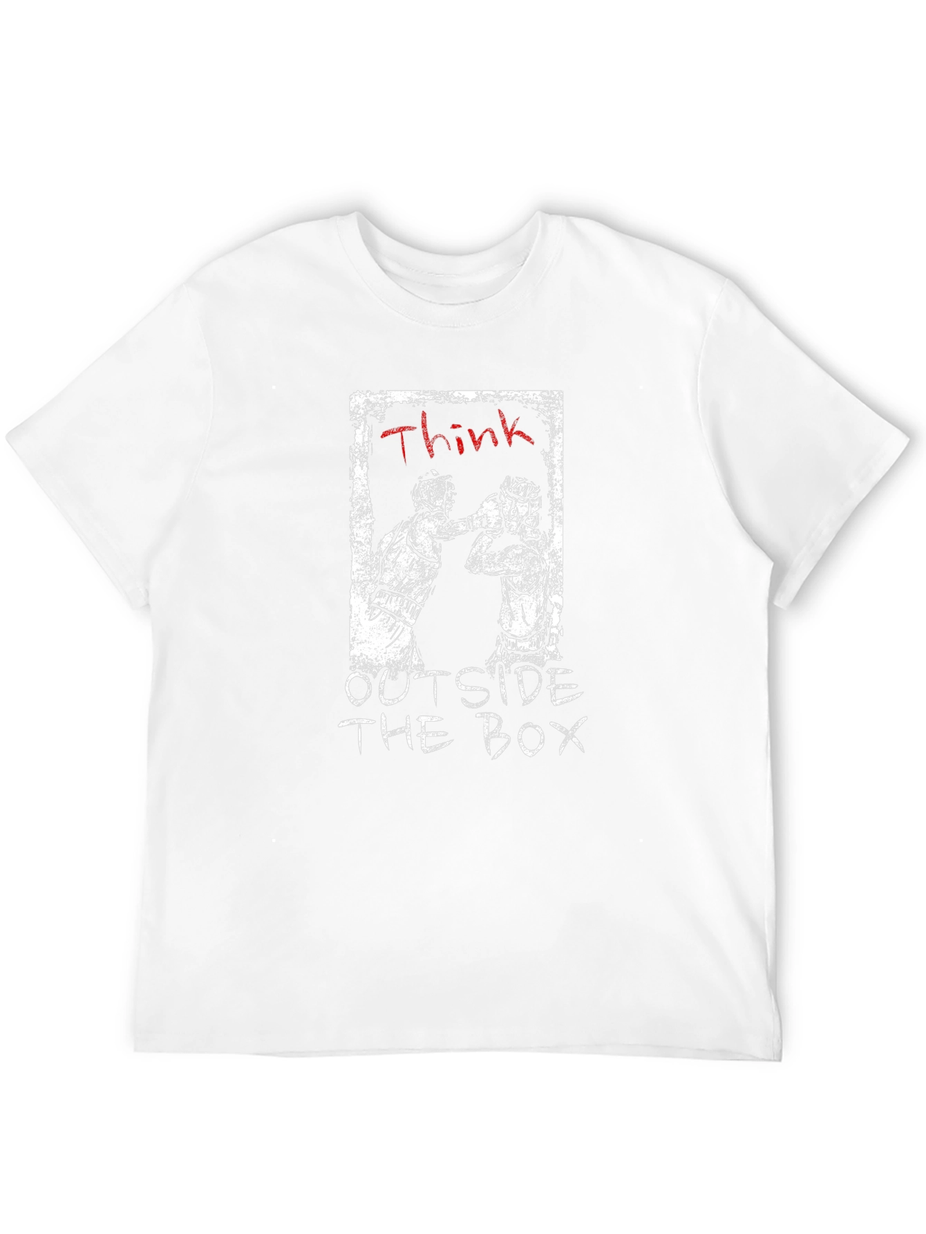 Black Think Outside the Box Black Graphic Tee view 12