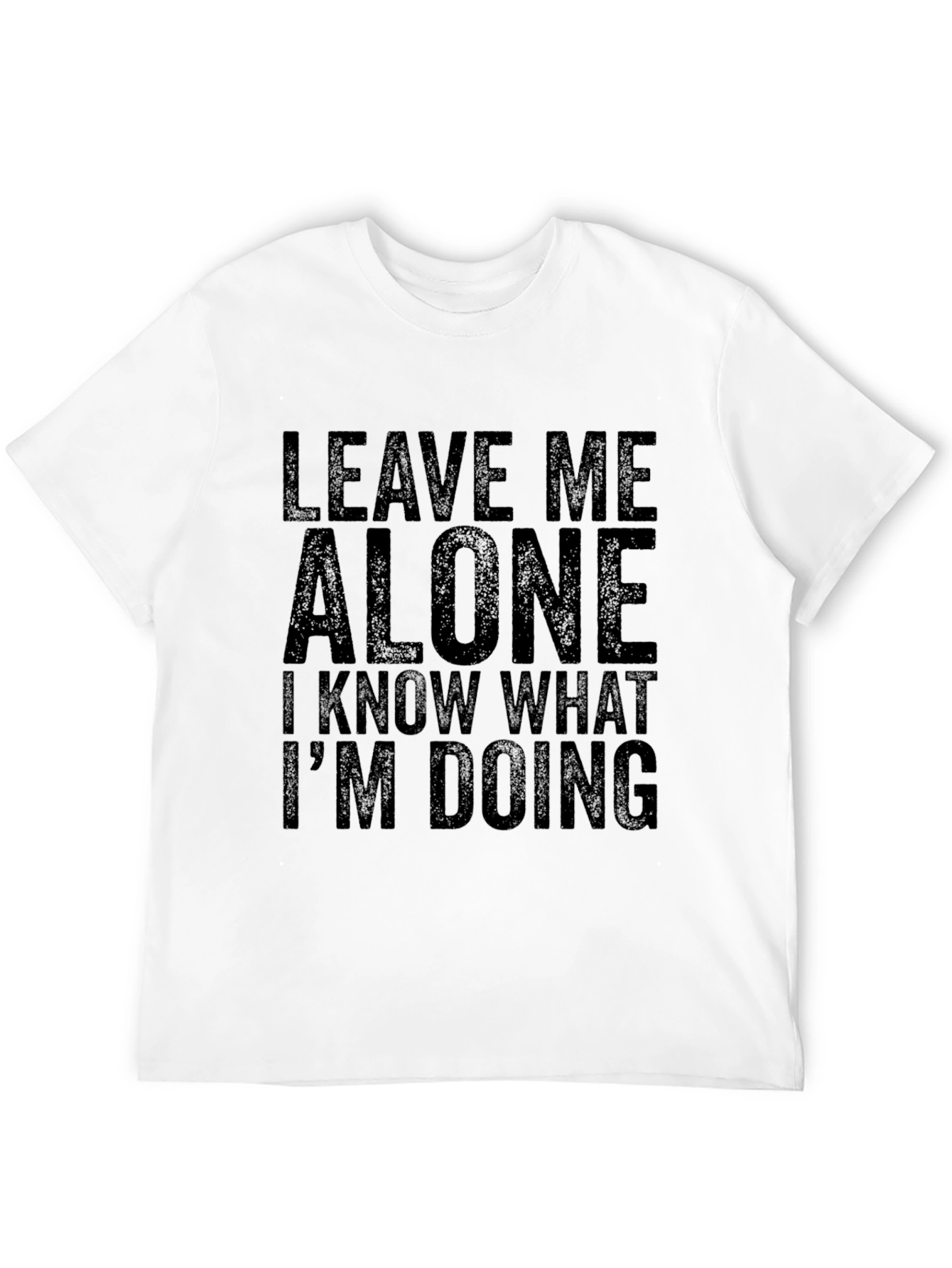 Black Leave Me Alone Graphic T-Shirt - Relaxed Fit view 12
