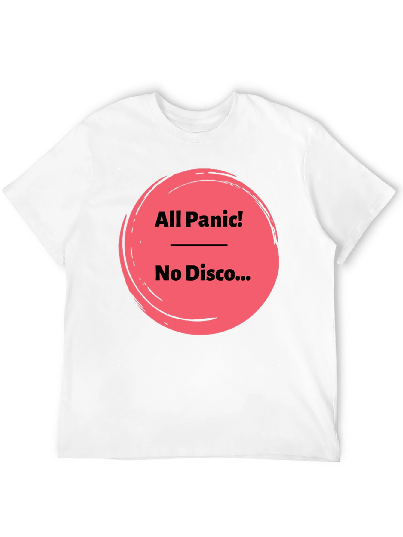 Black All Panic No Disco Black Graphic Tee view 12