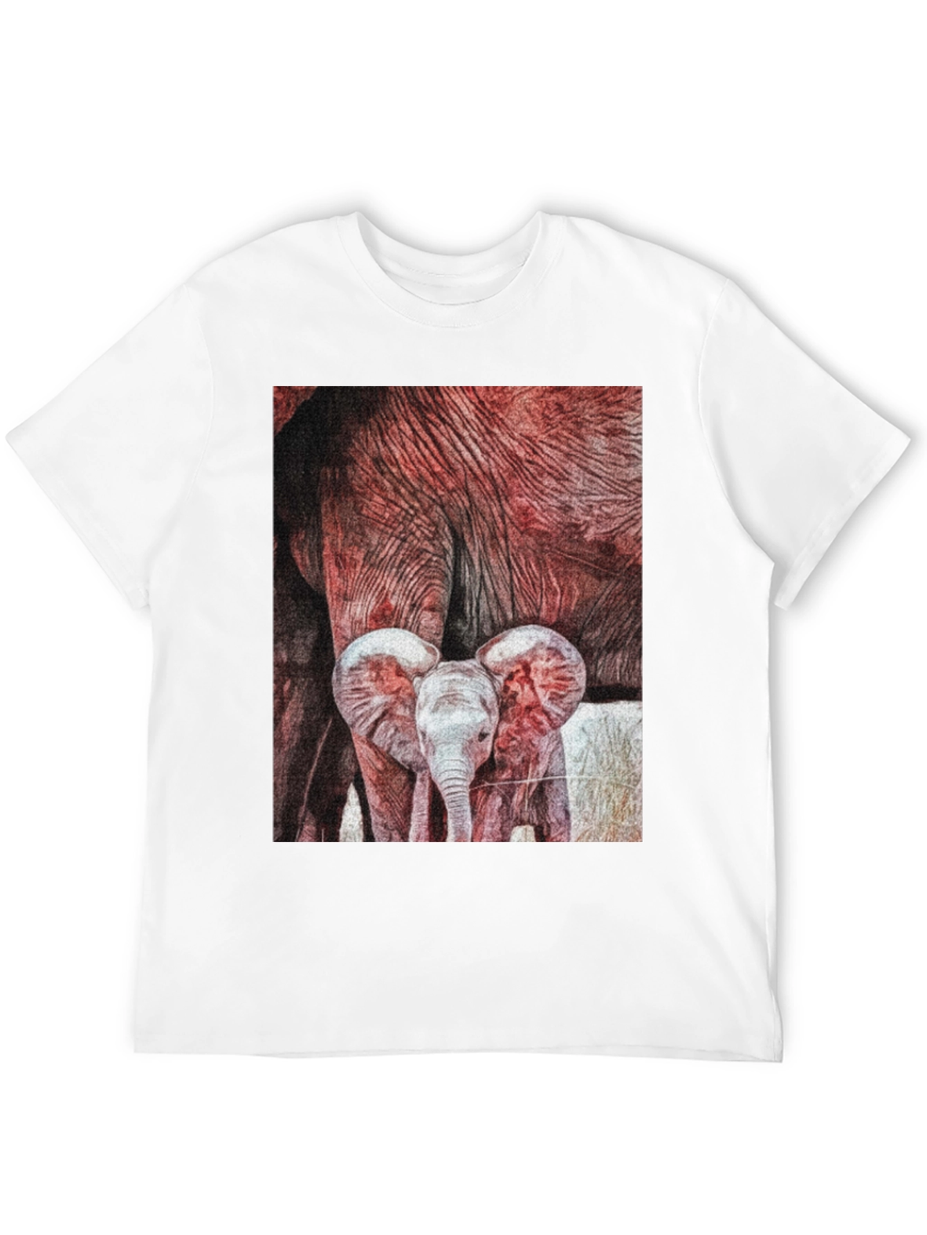 Black Elephant Family Graphic Tee view 12