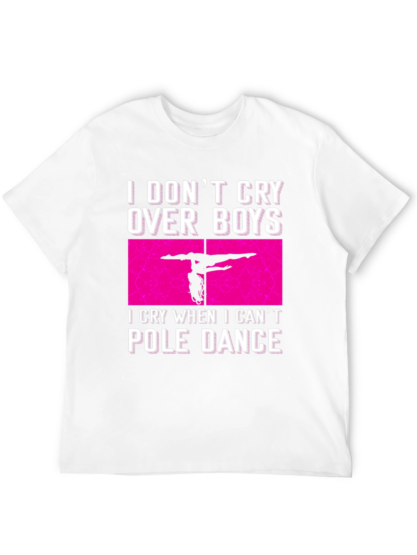 Black Pole Dance Graphic Tee - I Don't Cry Over Boys T-Shirt view 12