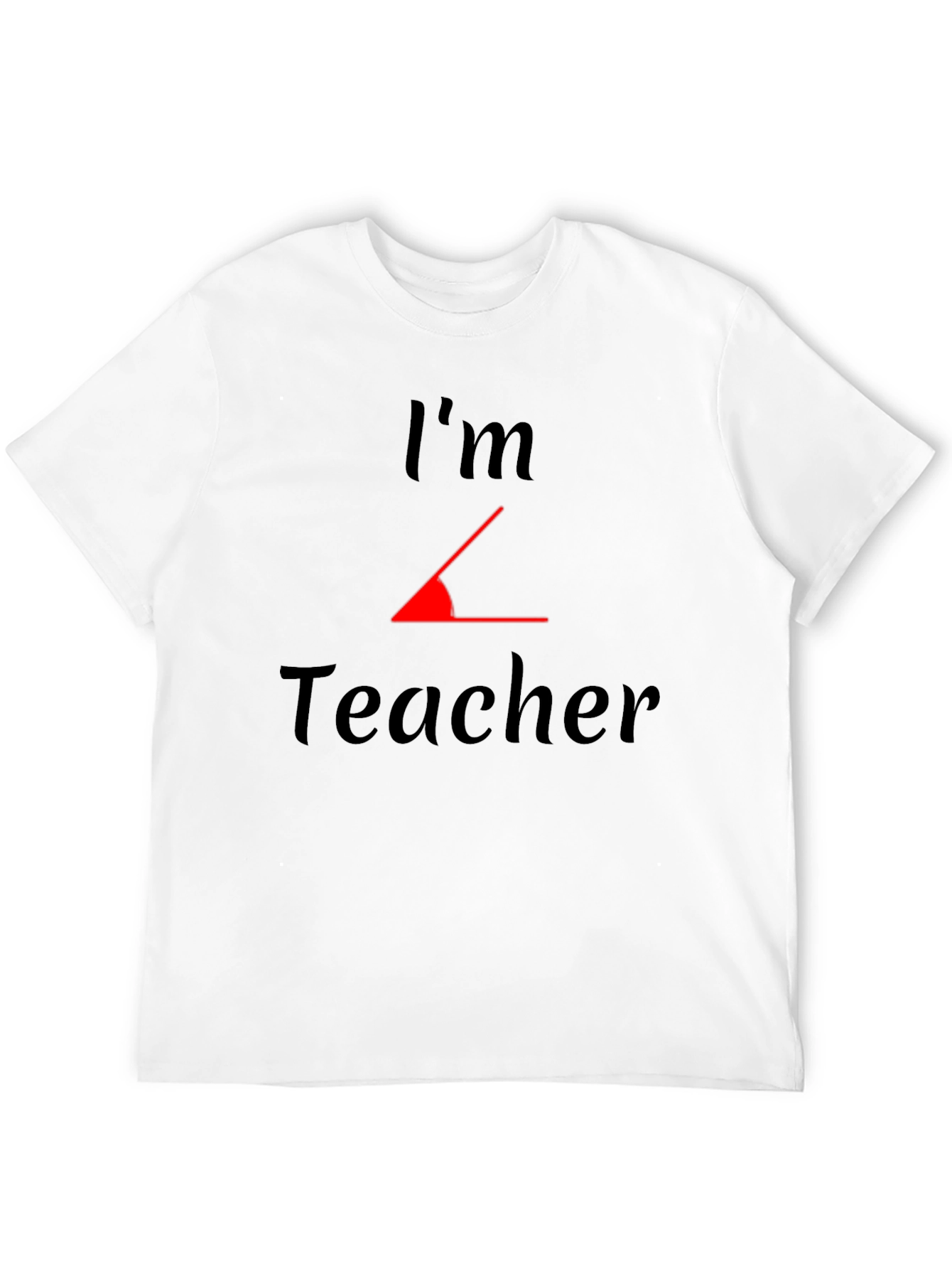 Black I'm Acute Teacher Black T-Shirt view 12