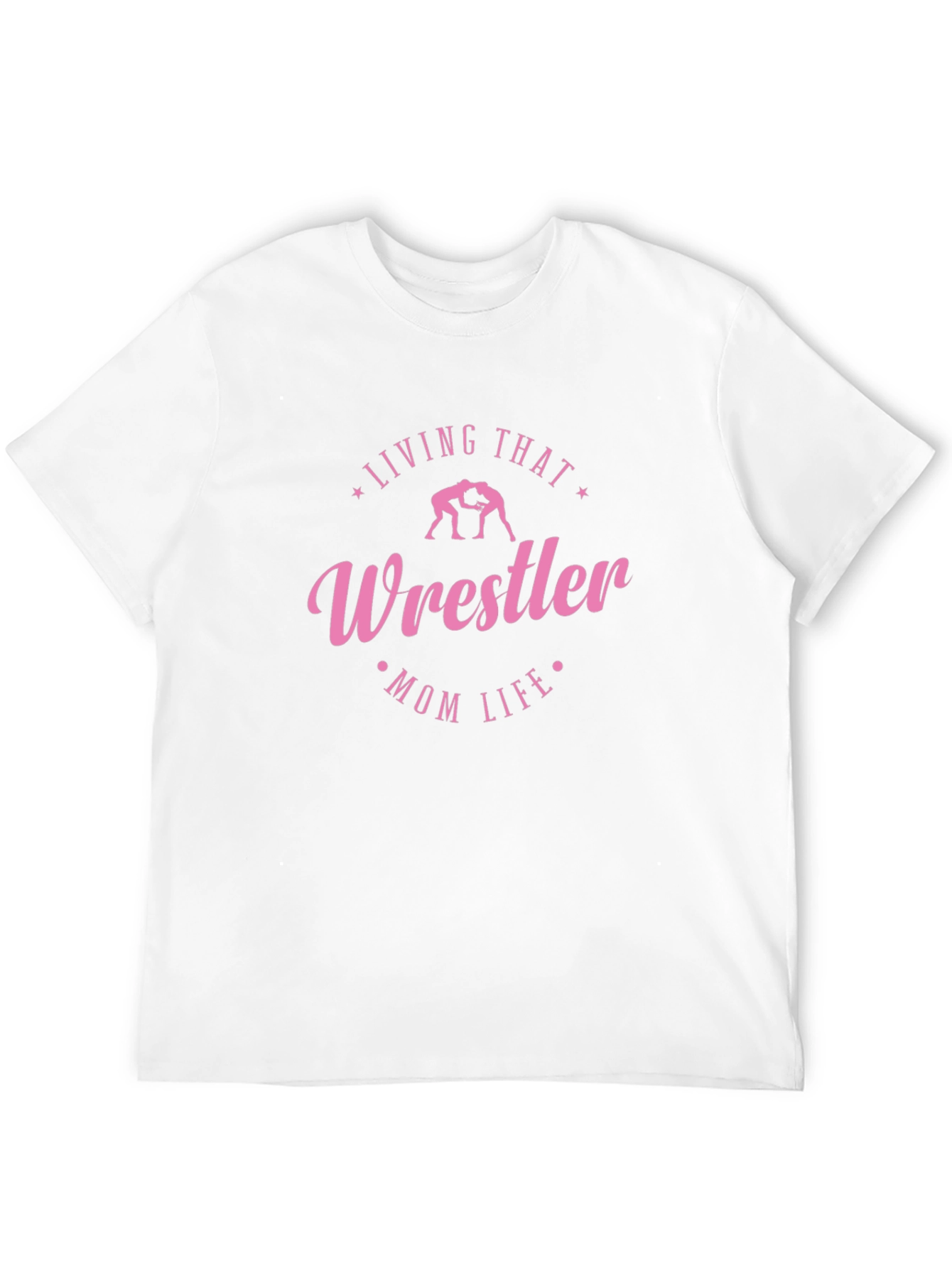 Black Wrestler Mom Life T-Shirt - Black view 12