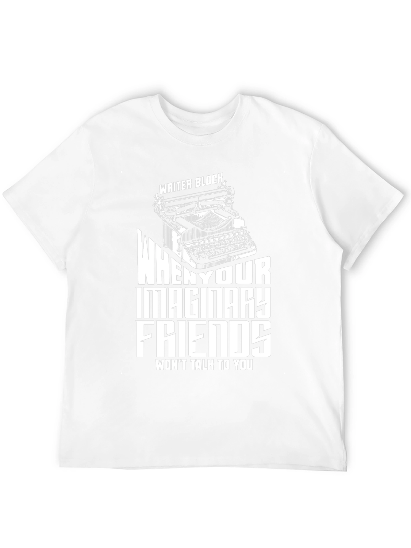 Black Writer's Block Tee - Imaginary Friends T-Shirt view 12
