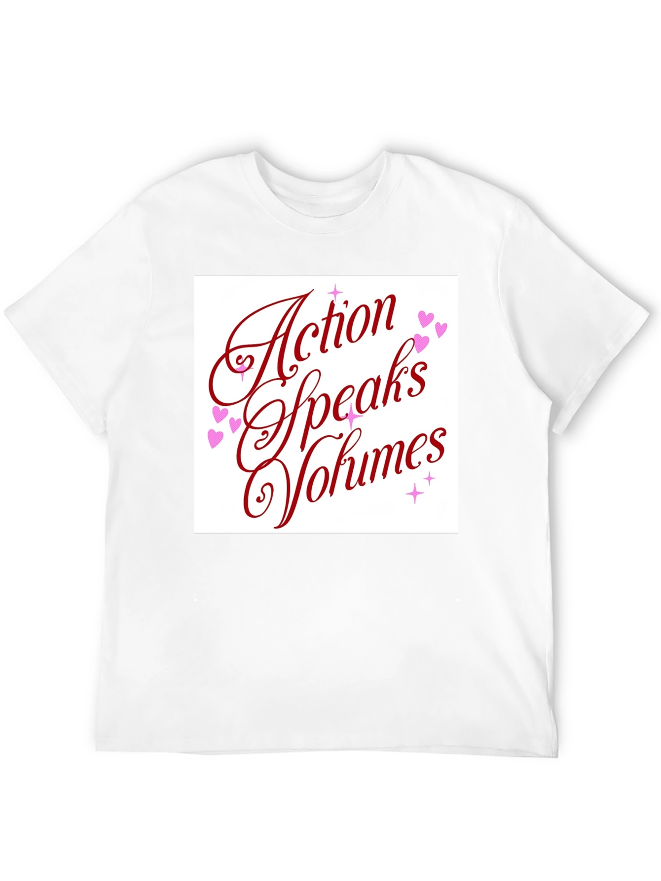 Black Action Speaks Volumes Graphic Tee - Unisex view 12