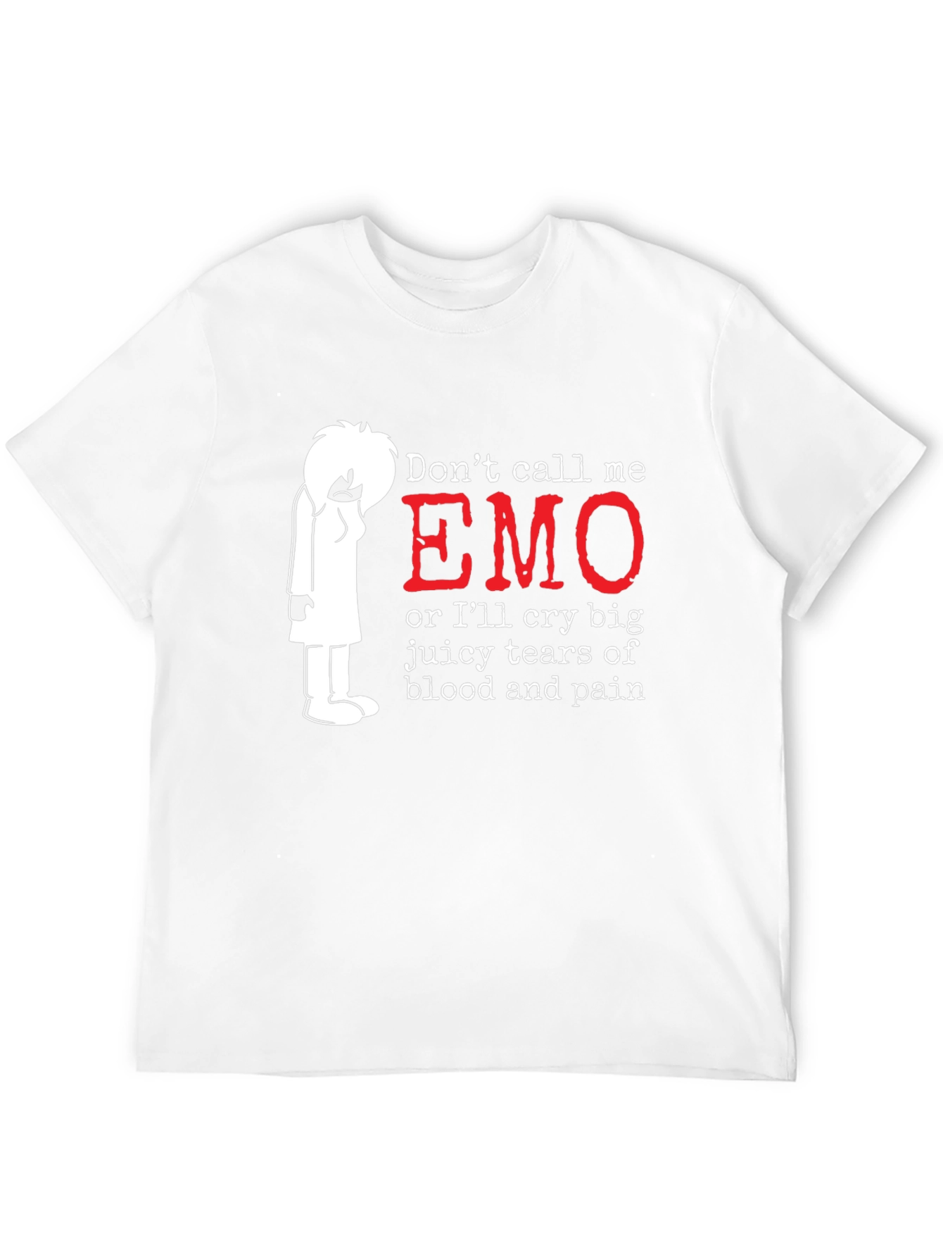 Black Emo T-Shirt: Don't Call Me Emo! view 12