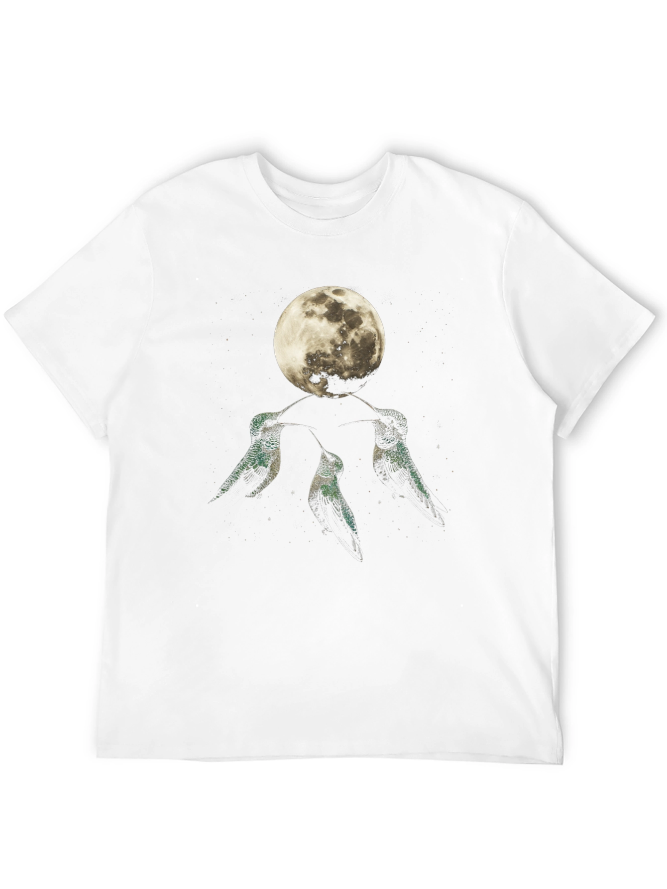 Black Hummingbird Moon Graphic Tee view 12