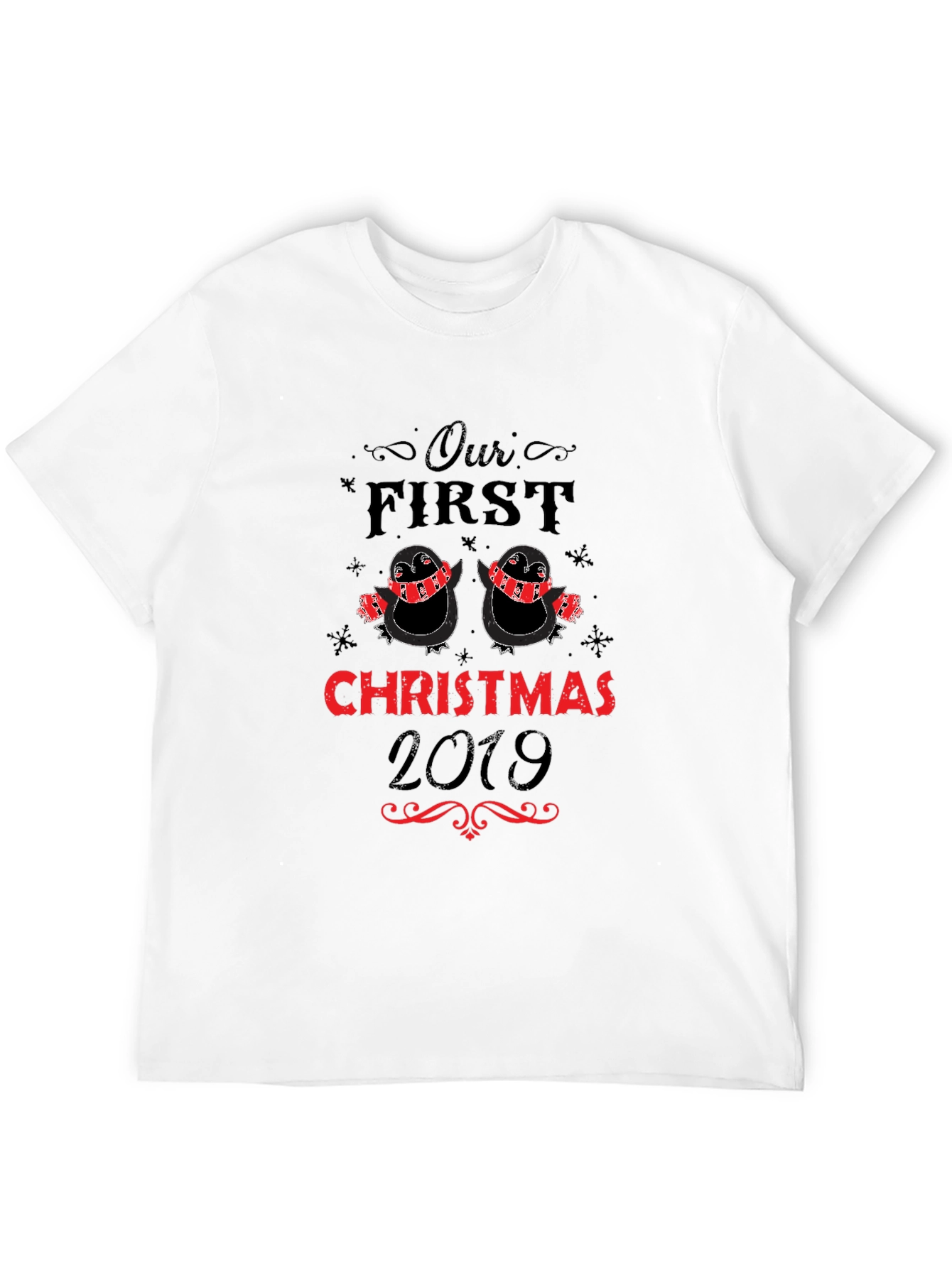 Our First Christmas 2019 Penguin Couple T-Shirt - 12